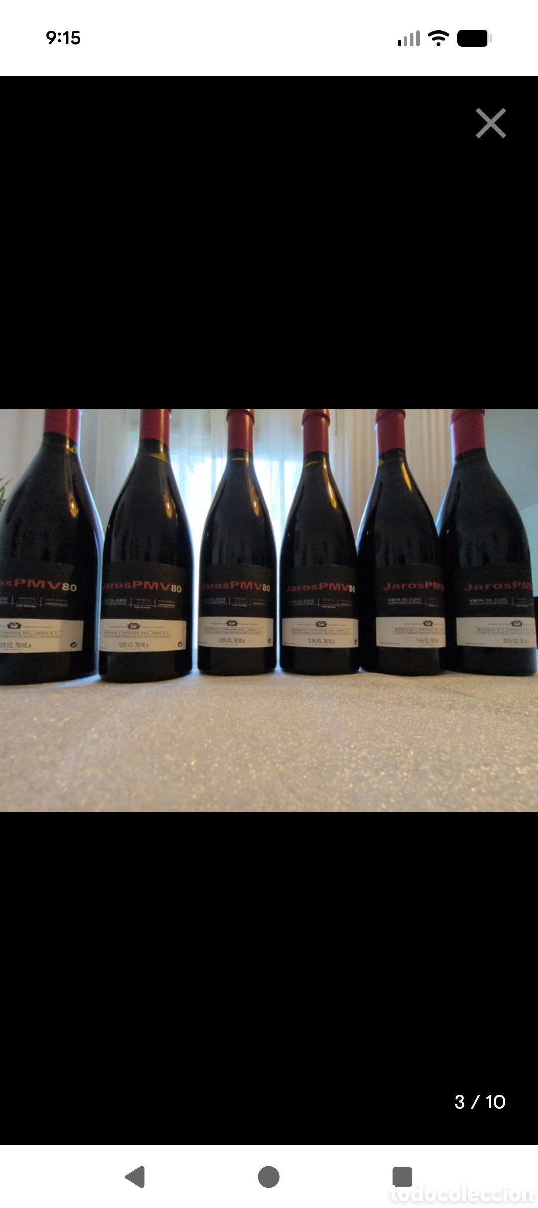 Coleccionismo de vinos y licores: Lote 6 Botellas Jaros PMV 80 - Cosecha 2003 - Ribera del Duero