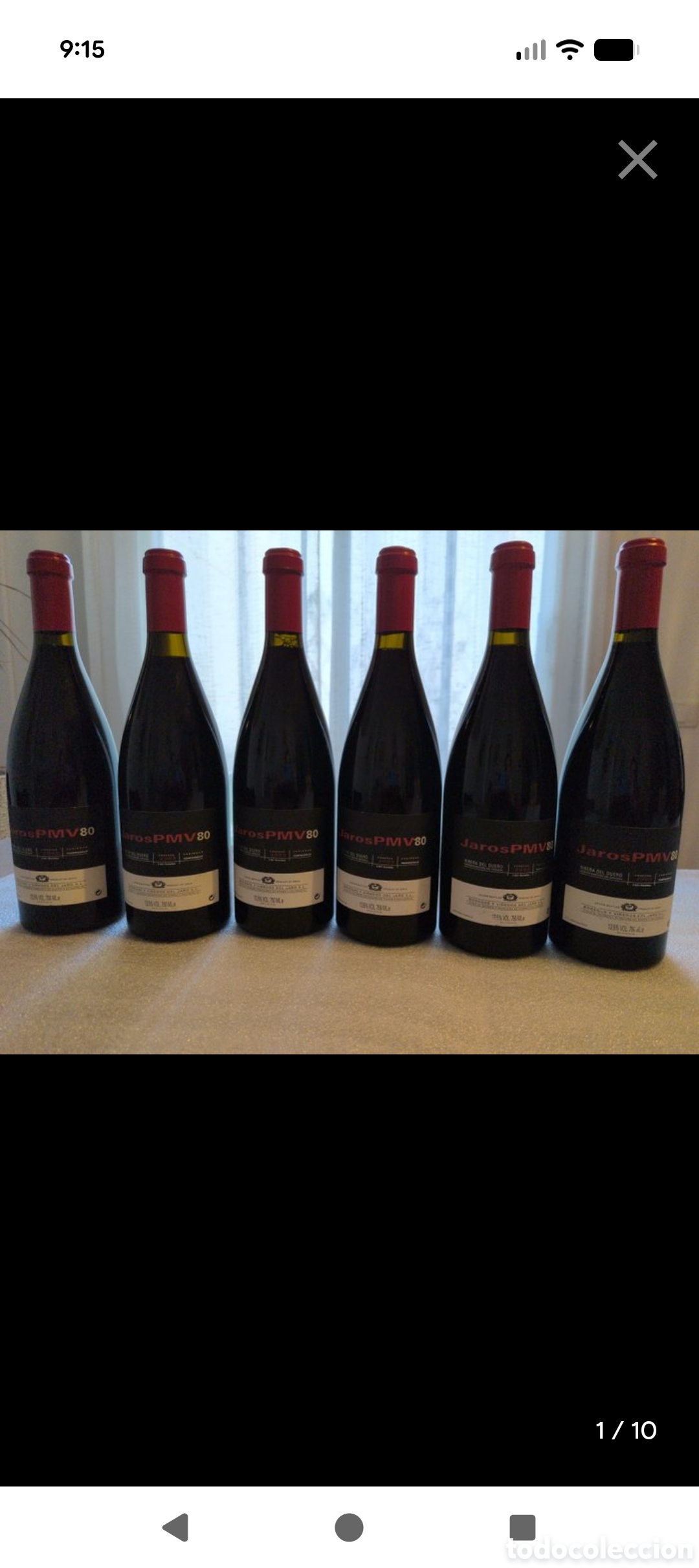 Coleccionismo de vinos y licores: Lote 6 Botellas Jaros PMV 80 - Cosecha 2003 - Ribera del Duero