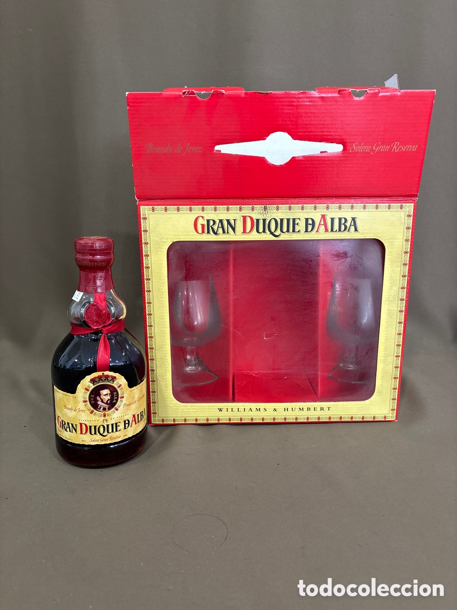 Coleccionismo de vinos y licores: Botella brandy,GRAN DUQUE DE ALBA,brandy de jerez,producci&oacute;n limitada,solera gran reserva*sin abrir*