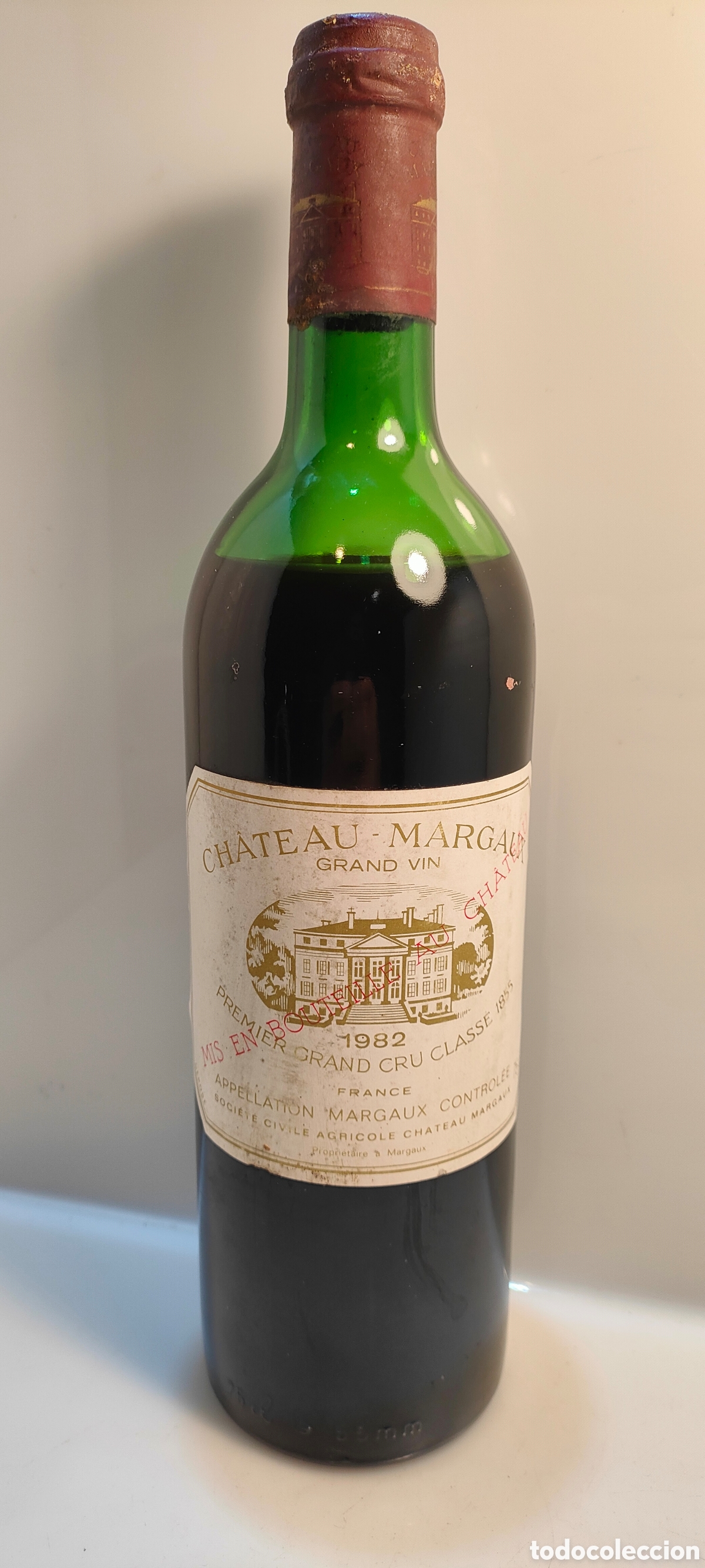 Coleccionismo de vinos y licores: 1982 Grand Vin de Ch&acirc;teau Margaux &rdquo;&rdquo;Exclusivamente colecci&oacute;n &rdquo;&rdquo;