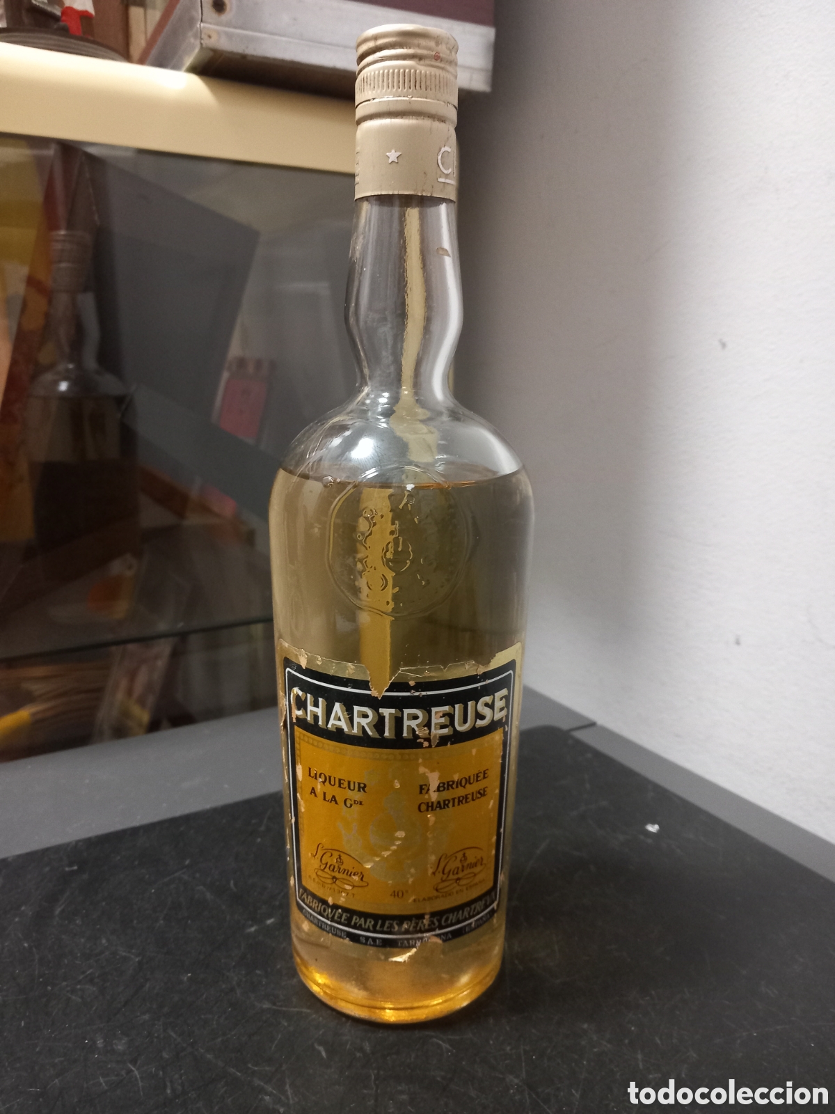 Sammlung von Weinen und Lik&ouml;ren: ANTIGUA BOTELLA CHARTREUSE ORIGINAL TARRAGONA