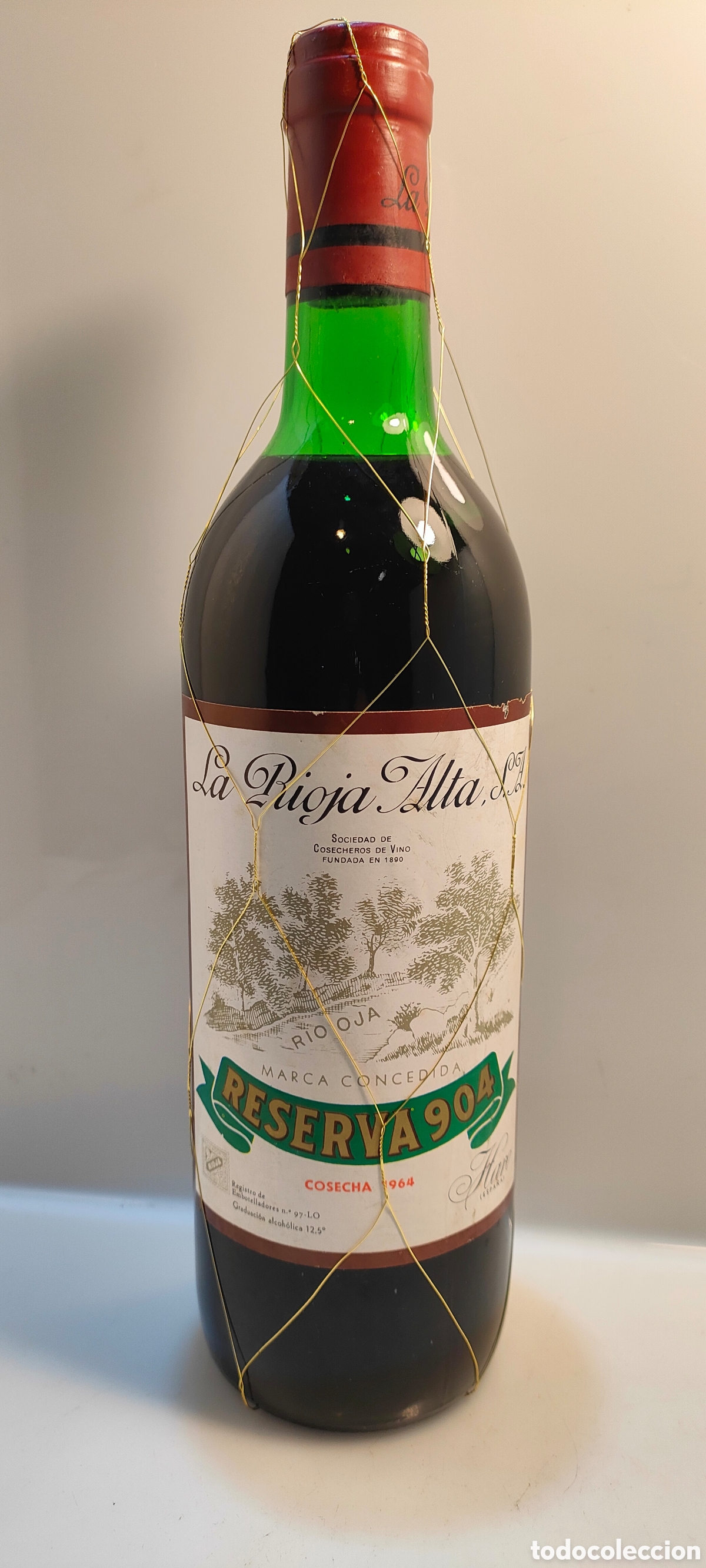 Coleccionismo de vinos y licores: 1964 La Rioja Alta Gran Reserva 904 &rdquo; Excelente a&ntilde;ada&rdquo;
