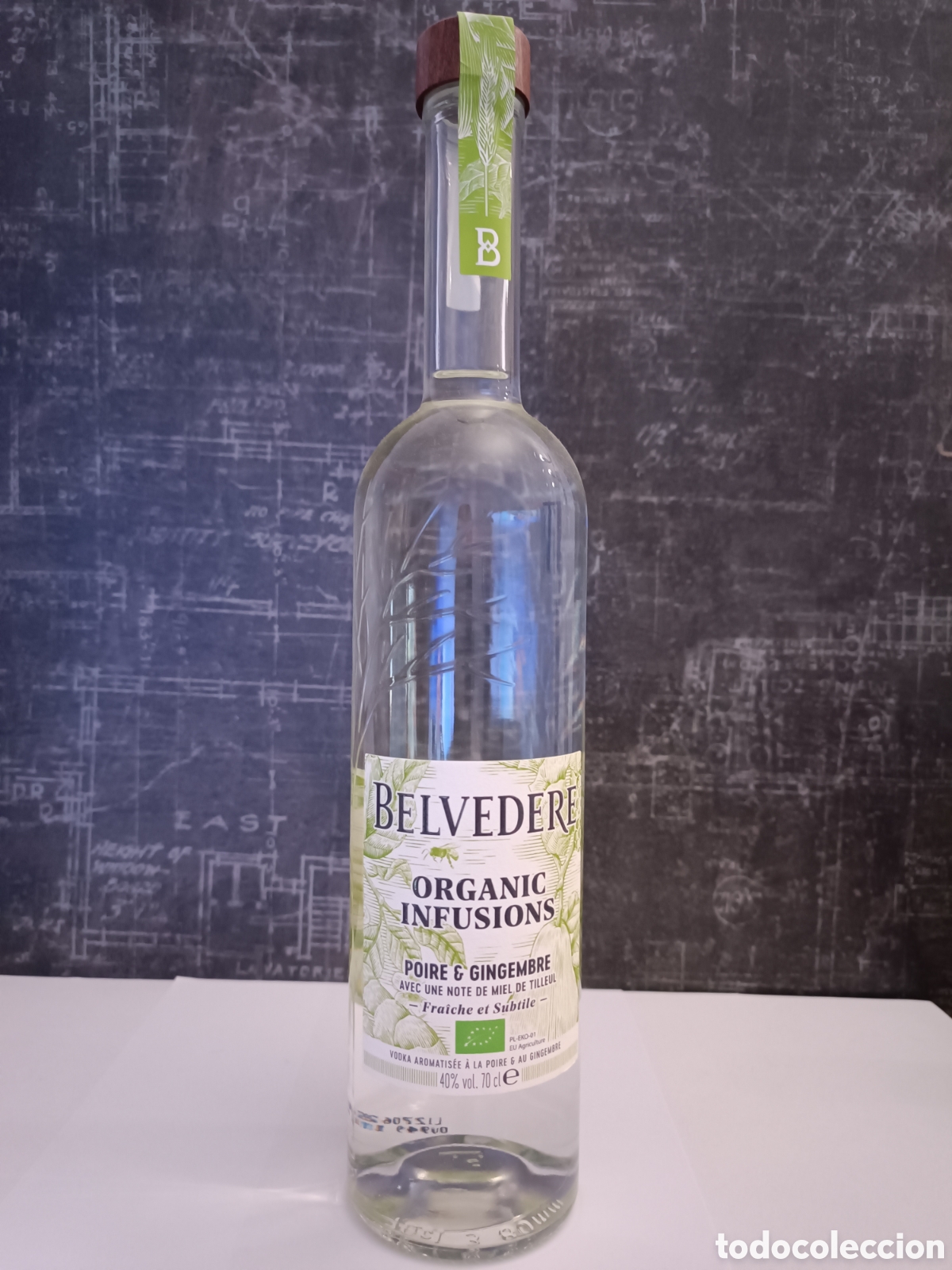 Coleccionismo de vinos y licores: BOTELLA DE VODKA POLACA &rdquo;BELVEDERE ORGANIC INFUSI&Oacute;NS&rdquo;.
