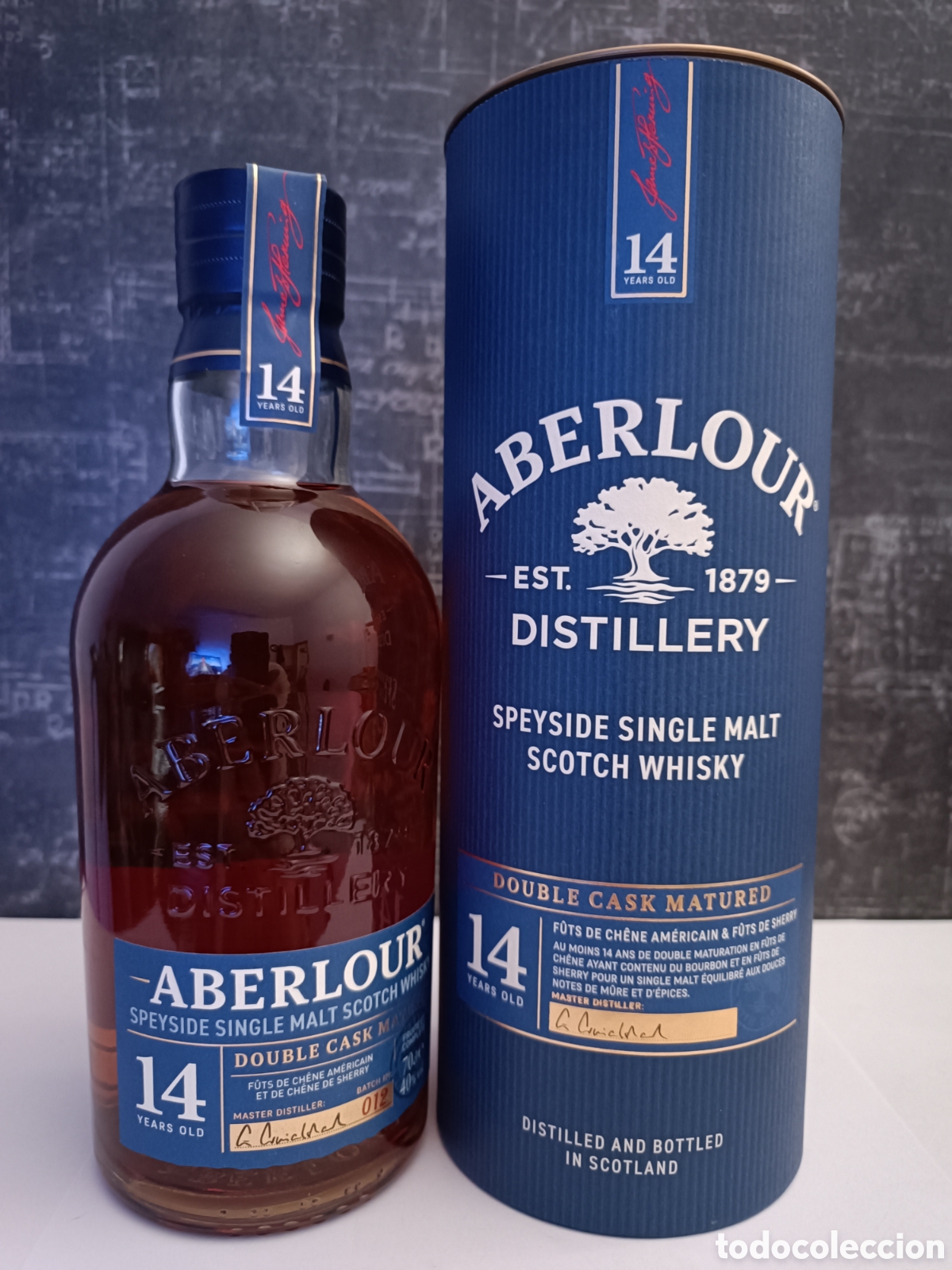 Coleccionismo de vinos y licores: BOTELLA DE WHISKY ABERLOUR 14 A&Ntilde;OS