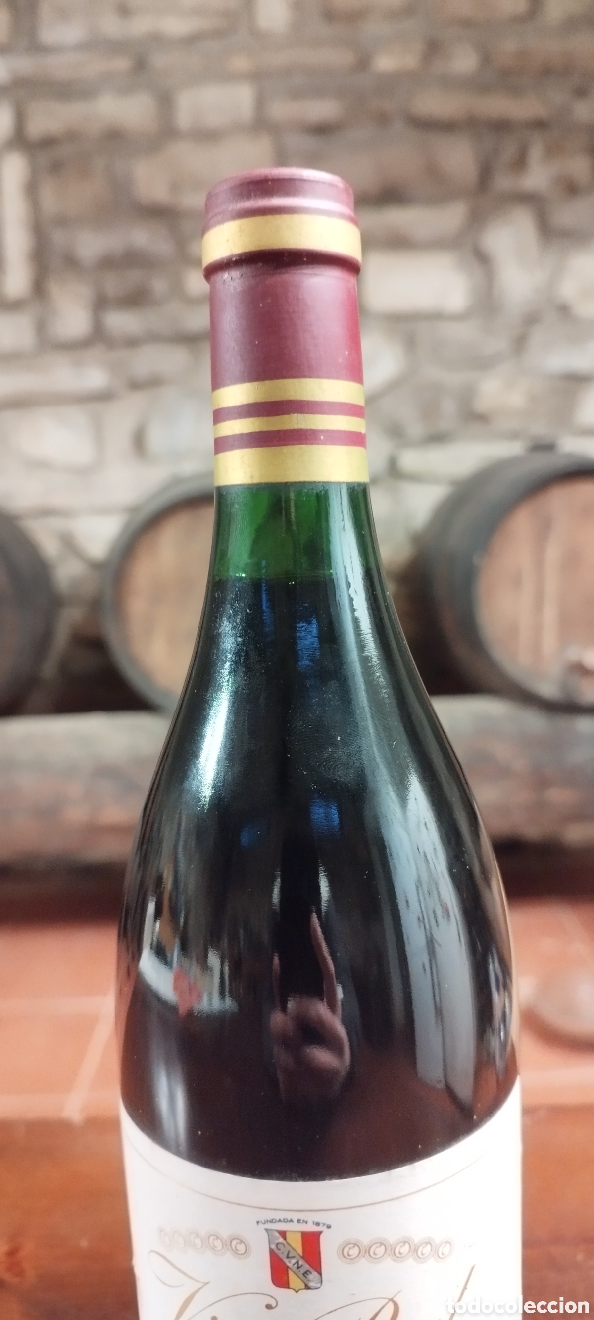 Coleccionismo de vinos y licores: Vino Rioja VI&Ntilde;A REAL RESERVA 1988 - Bodegas CVNE - Nivel Llenado Excelente
