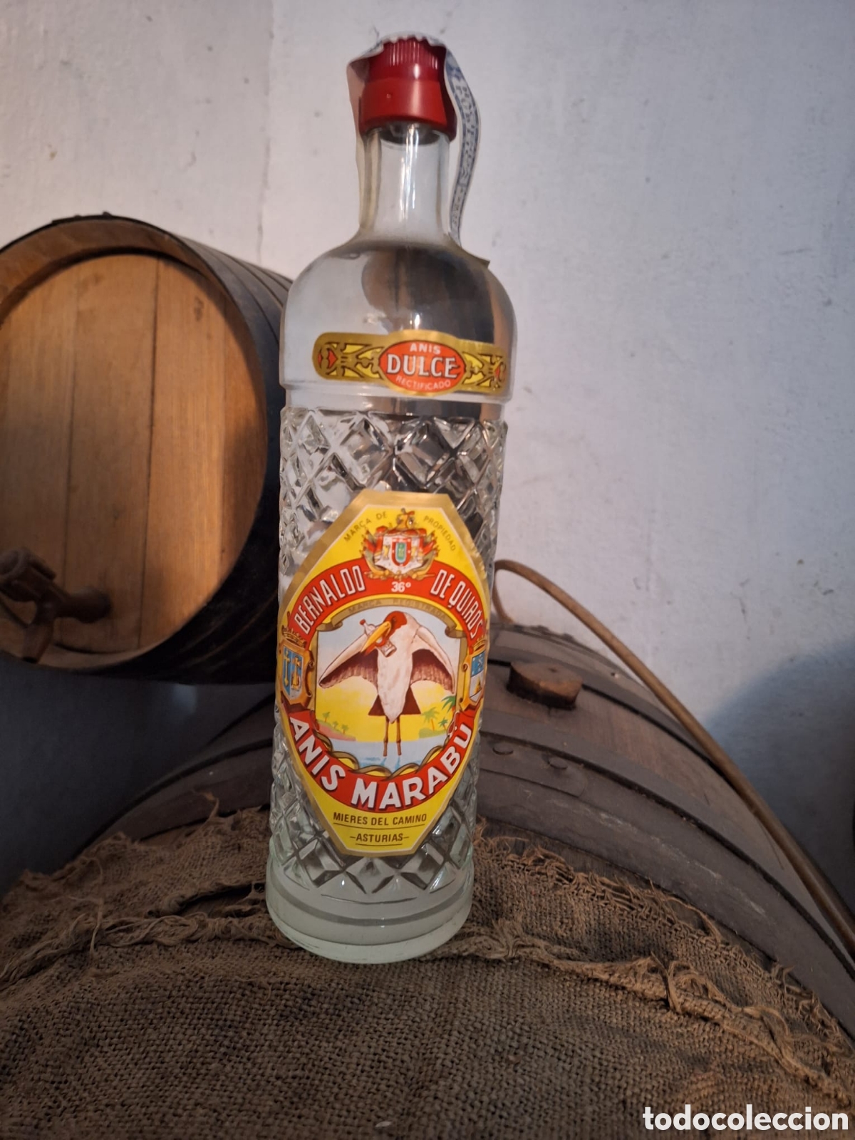 Coleccionismo de vinos y licores: Anis MARABU de Antigua bodega particular