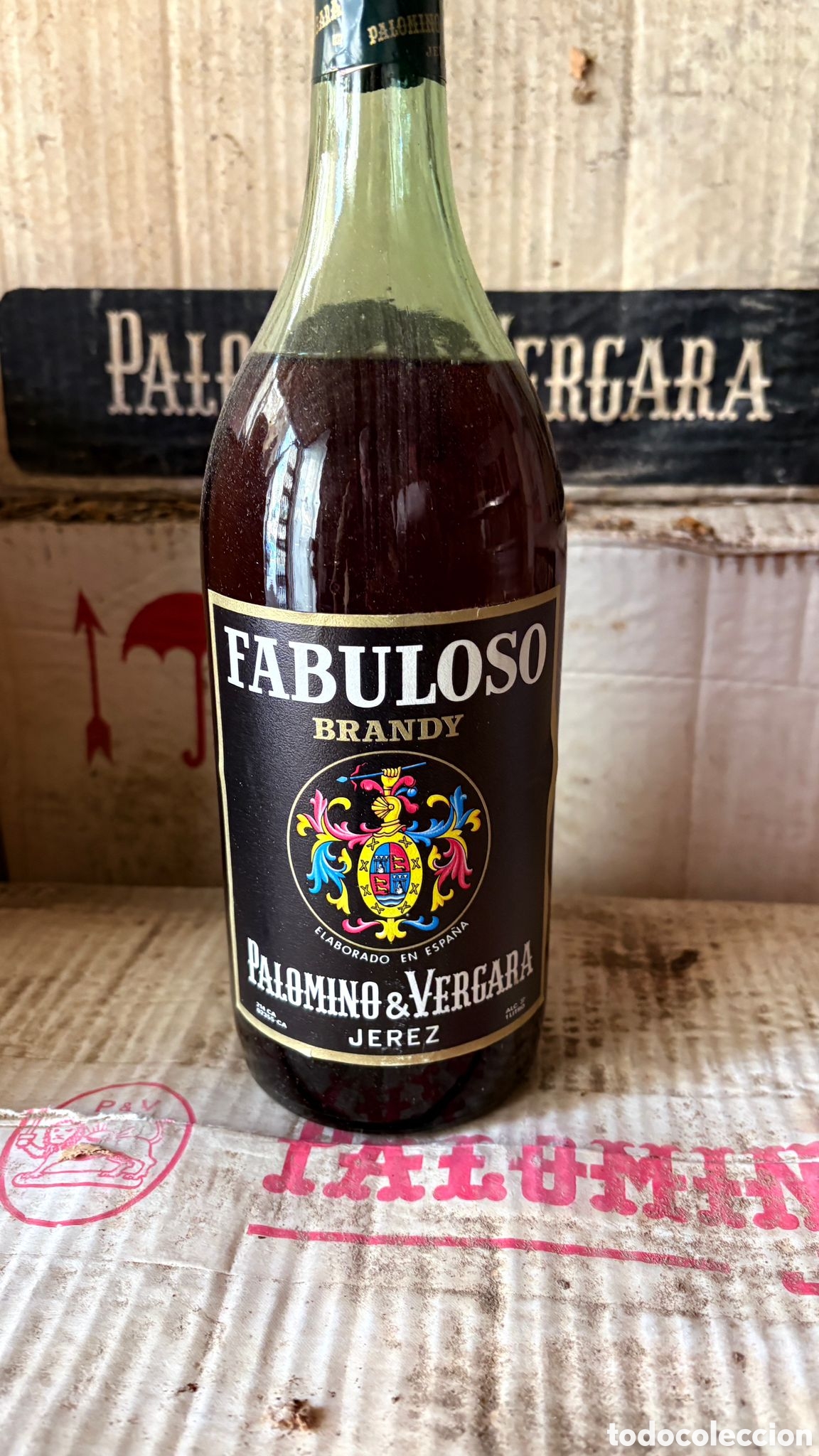 Coleccionismo de vinos y licores: Brandy Fabuloso - Palomino & Vergara (Jerez)