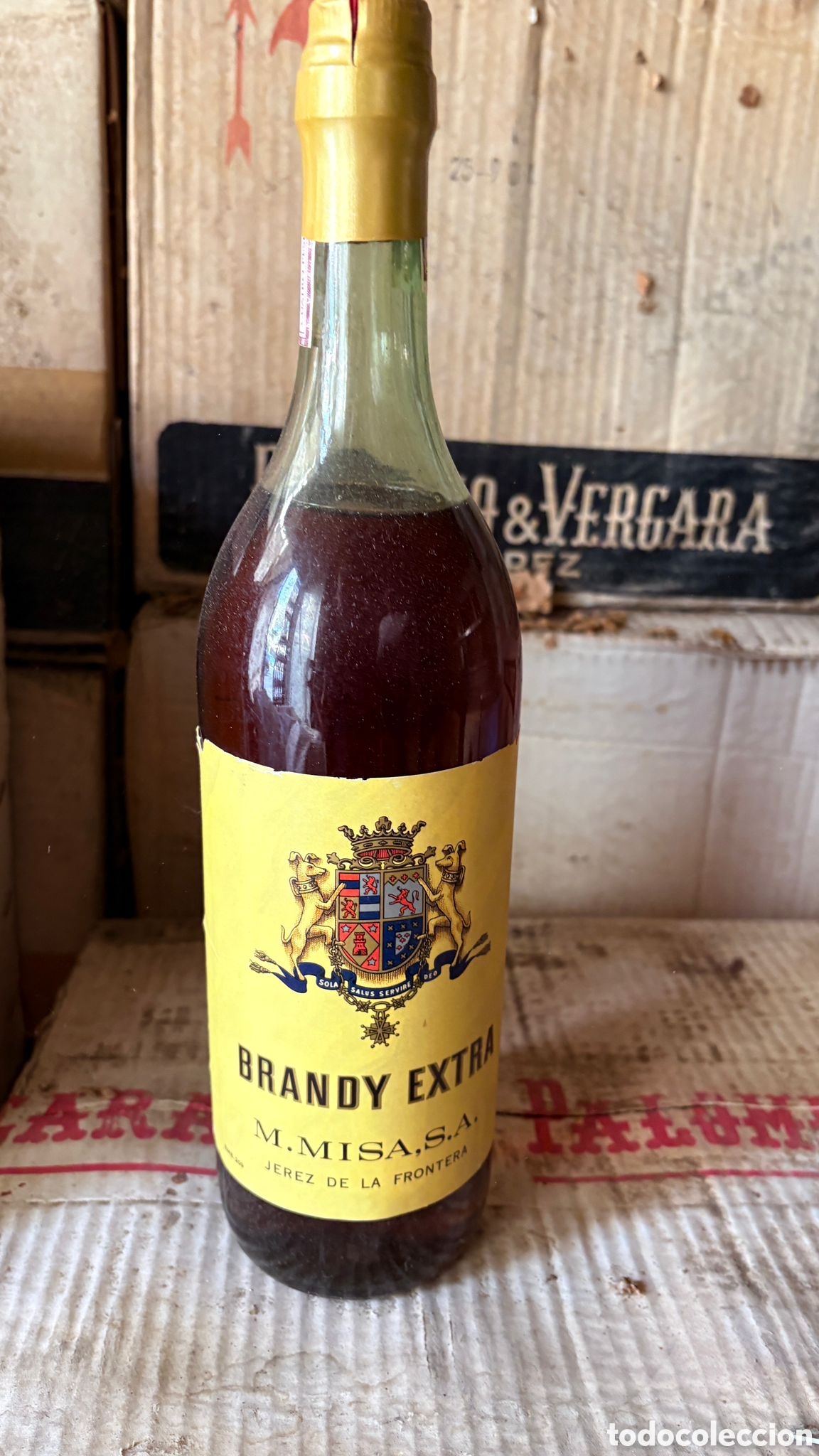 Coleccionismo de vinos y licores: Brandy Extra - M. Misa, S.A. (Jerez)
