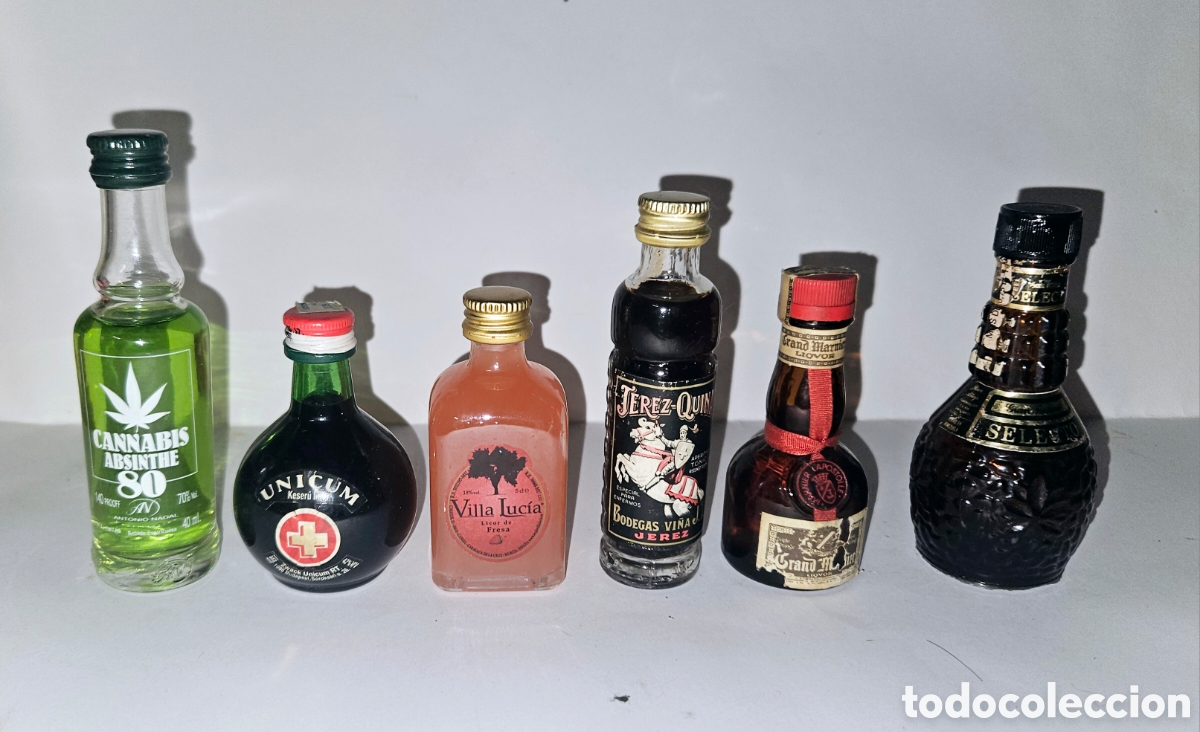 Coleccionismo de vinos y licores: Lote 6 botellitas licor