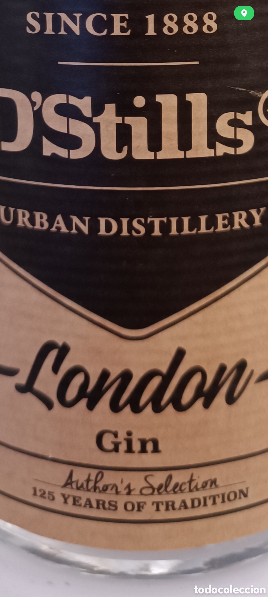 Collection of wines and liquors: BOTELLA DE GINEBRA &rdquo;D'STILLS&rdquo;, LONDON GIN.