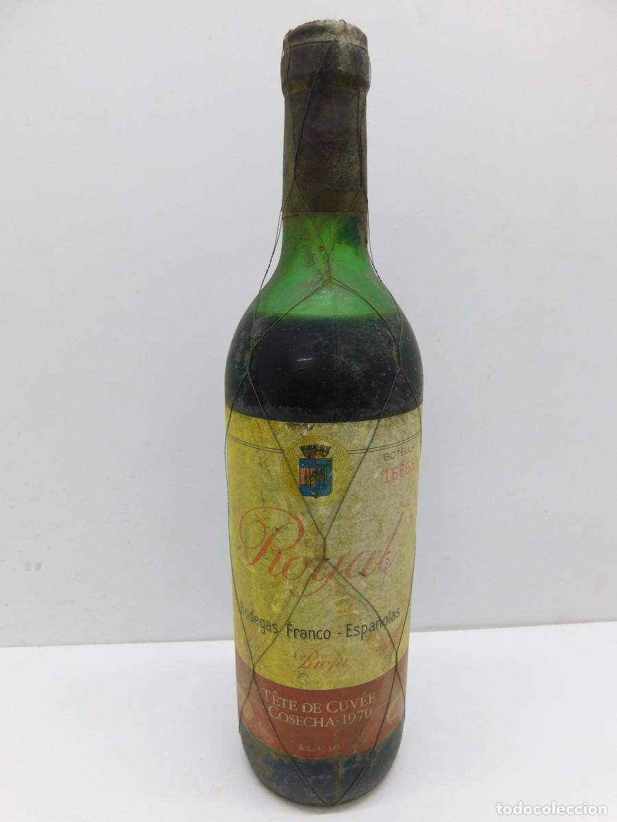 Collection of wines and liquors: RIOJA ROYAL - BODEGAS FRANCO-ESPA&Ntilde;OLAS - COSECHA 1970