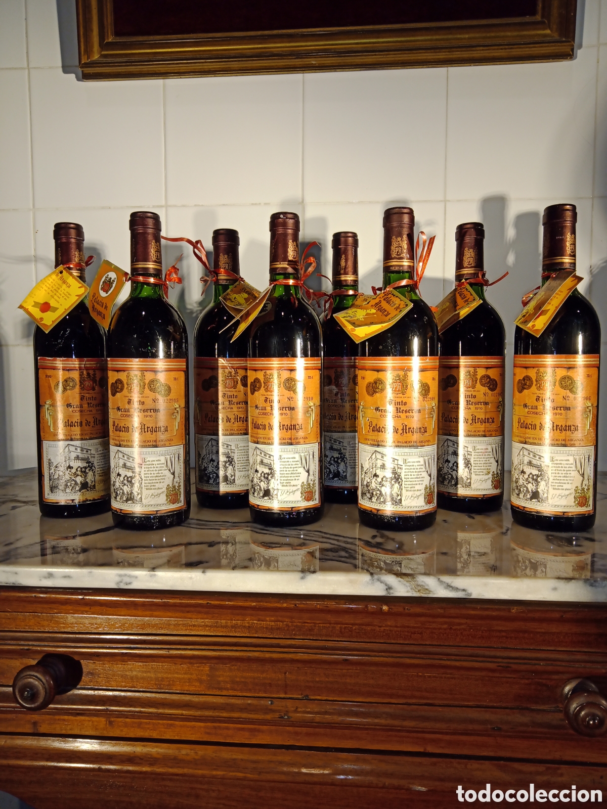 Coleccionismo de vinos y licores: Lote botellas colecci&oacute;n cosecha 1970 numeradas consecutivas