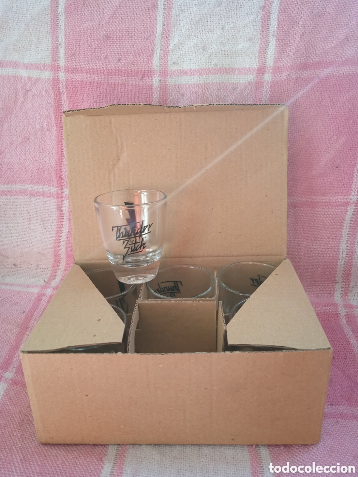 Coleccionismo de vinos y licores: 6 VASOS THUNDER BITCH * CHUPITO