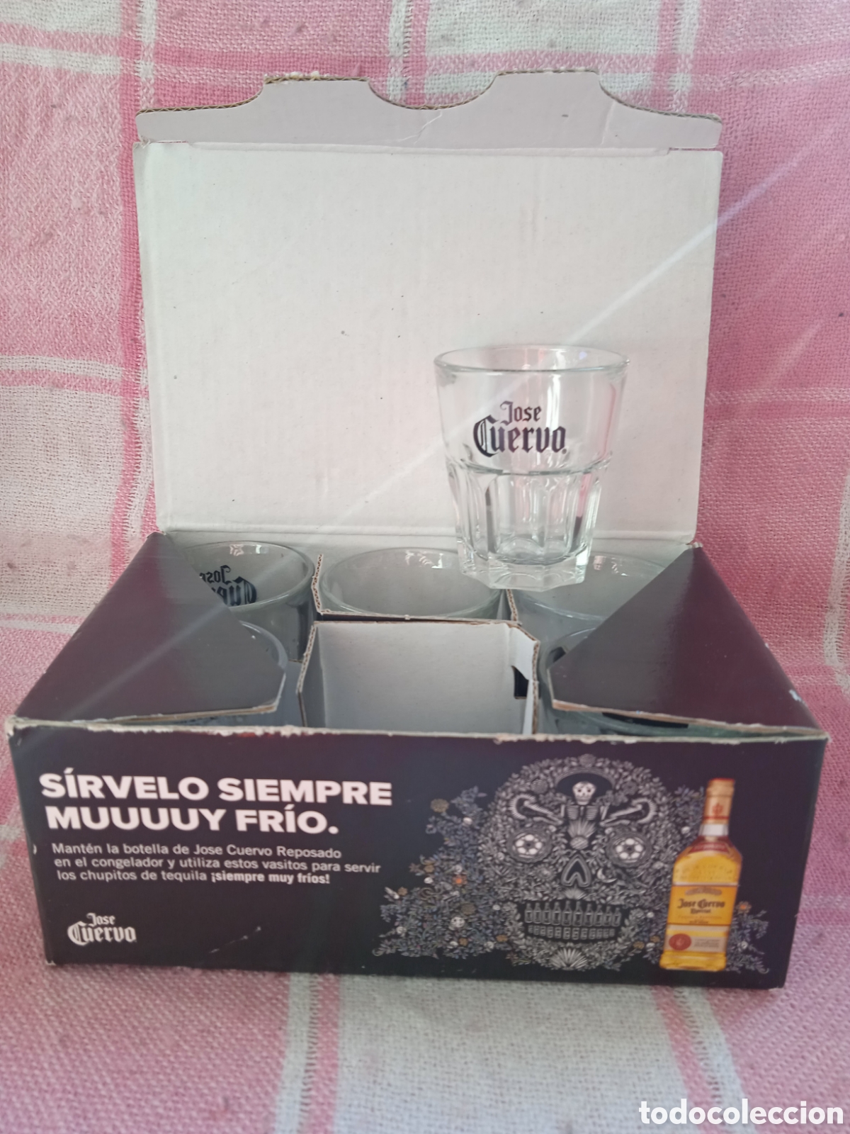 Coleccionismo de vinos y licores: 6 VASOS JOS&Eacute; CUERVO * CHUPITO