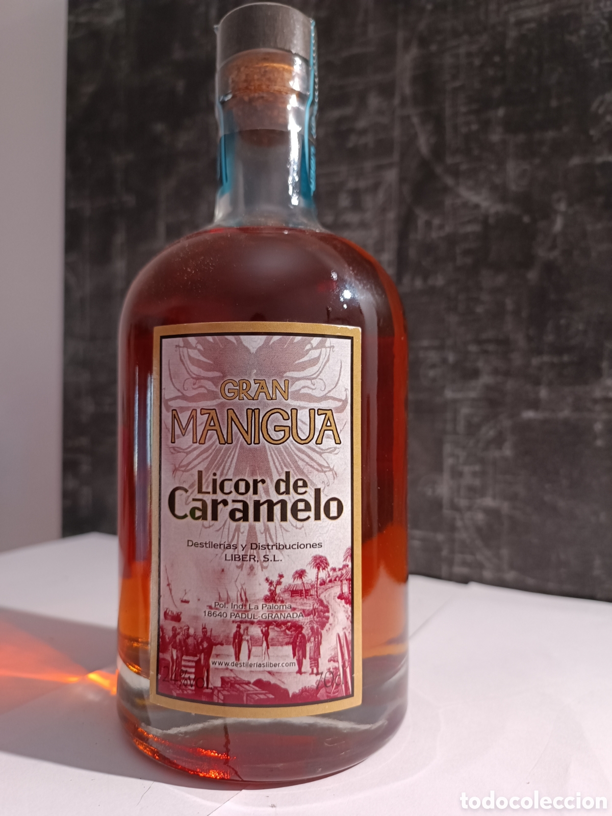 Coleccionismo de vinos y licores: BOTELLA DE LICOR DE CARAMELO, &rdquo;GRAN MANIGUA&rdquo;.