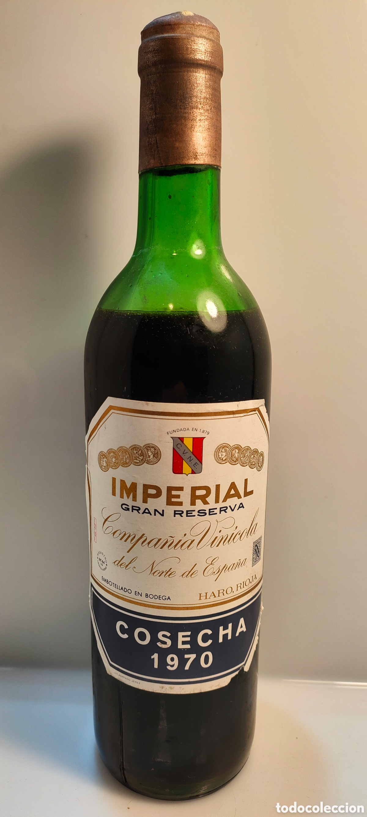Colecionismo de vinhos e licores: 1970 CVNE Imperial Gran Reserva Bodegas Compa&ntilde;&iacute;a Vin&iacute;cola del Norte de Espa&ntilde;a Haro &rdquo;Para Colecci&oacute;n&rdquo;