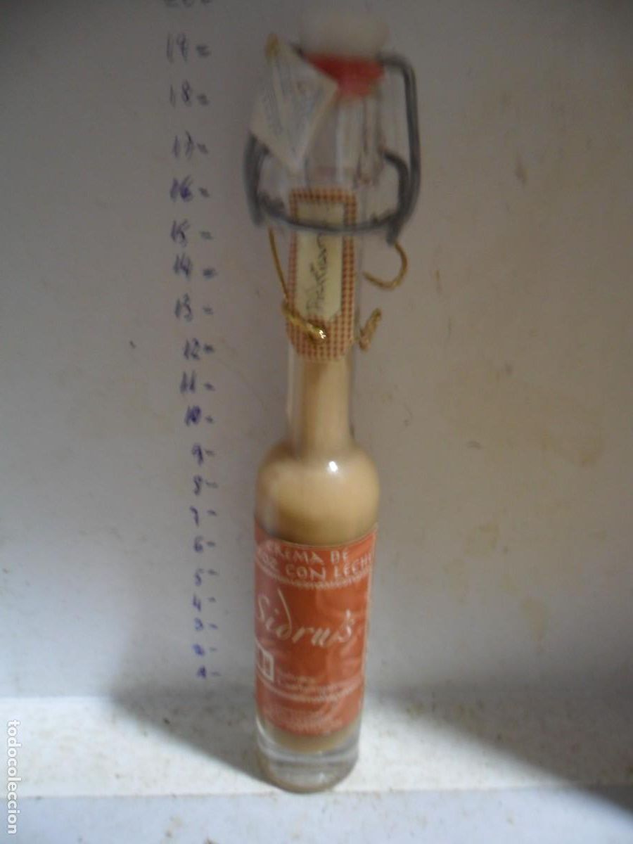 Coleccionismo de vinos y licores: BOTELLIN DE COLECCION CREMA DE ARROZ CON LECHE SIDRUS