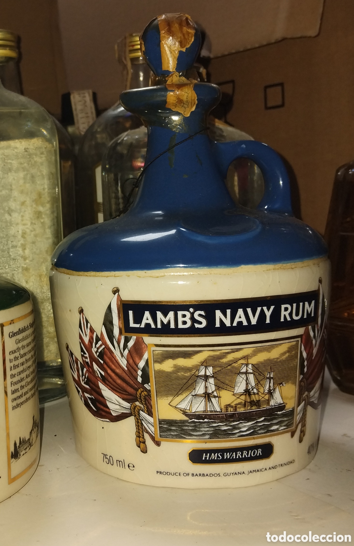Coleccionismo de vinos y licores: Botella ron , rum decanter LAMB'S NAVY RUM