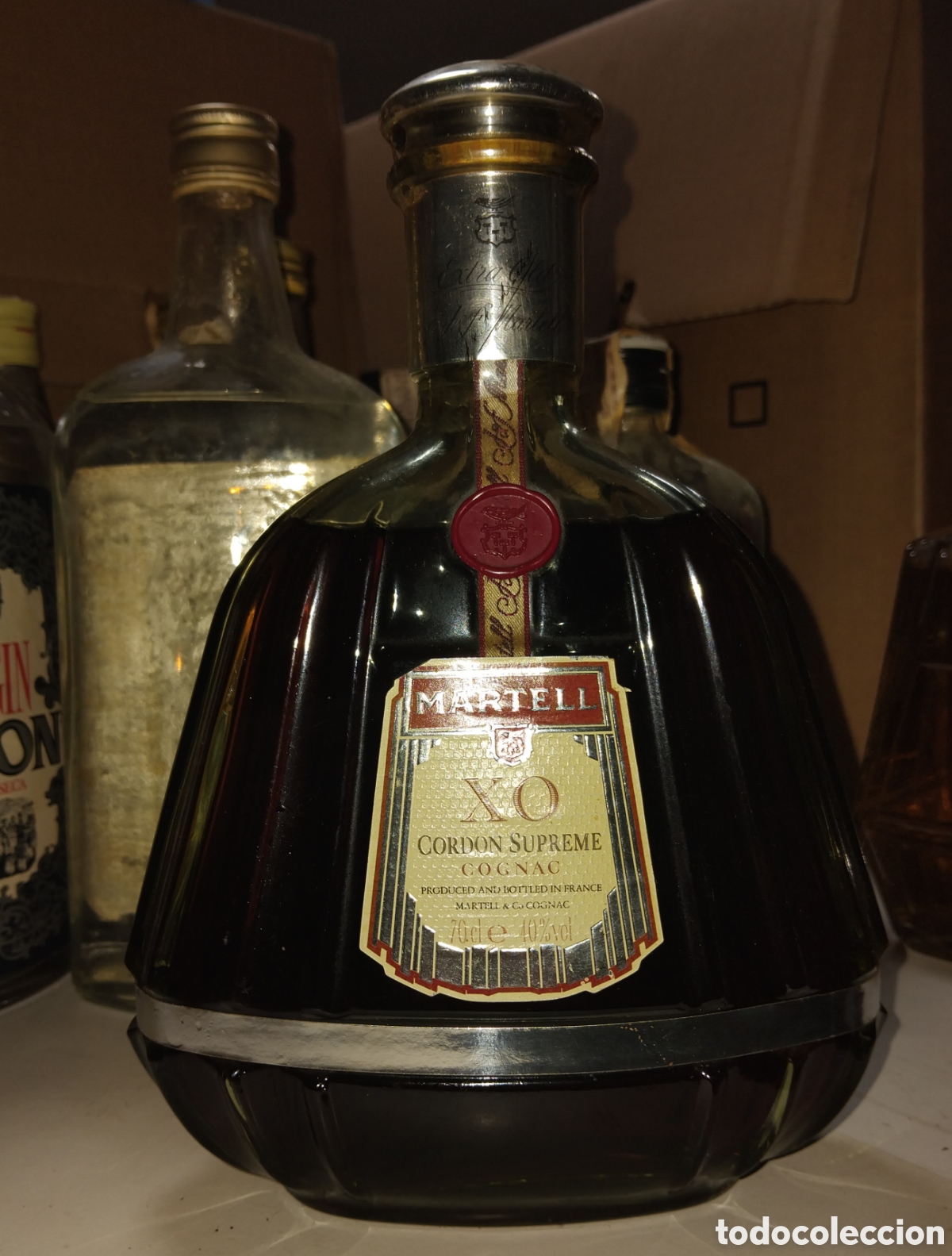 Coleccionismo de vinos y licores: Botella cognac MARTELL XO Cordon Supreme