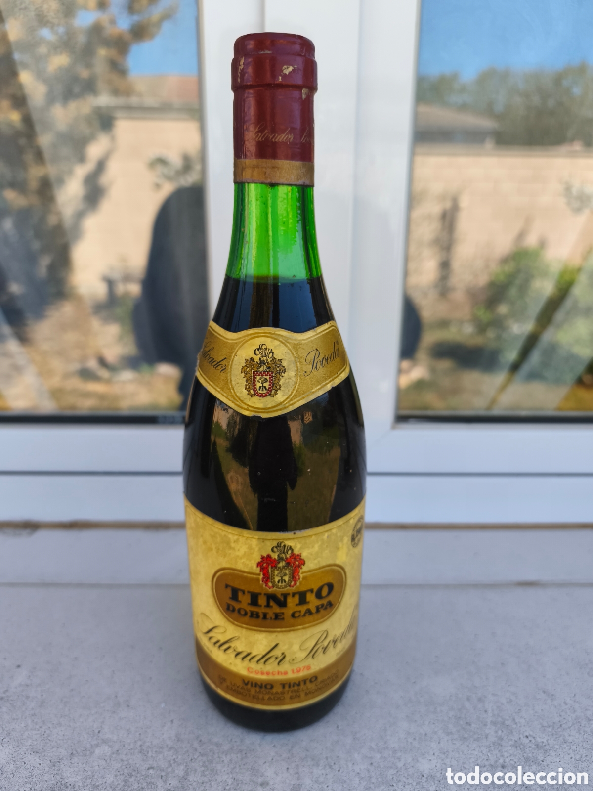 Coleccionismo de vinos y licores: Antiguo botella de vino tinto DEO Alicante 1975