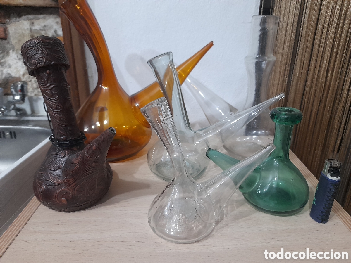 Coleccionismo de vinos y licores: Lote de seis porrones