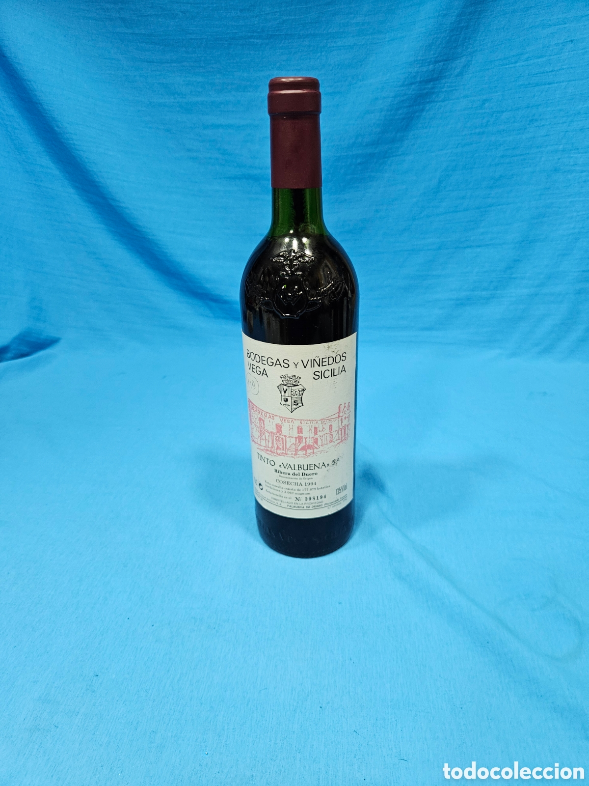 Colecionismo de vinhos e licores: BOTELLA VINO TINTO. BODEGAS Y VI&Ntilde;EDOS VEGA SICILIA. TINTO BALBUENA 5. RIBERA DEL DUERO. COSECHA 1994