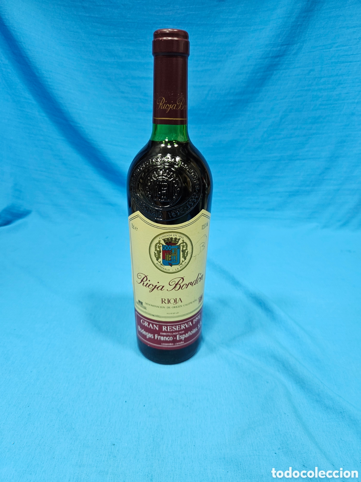 Coleccionismo de vinos y licores: BOTELLA VINO TINTO. RIOJA BORDON. GRAN RESERVA 1991. BODEGAS FRANCO