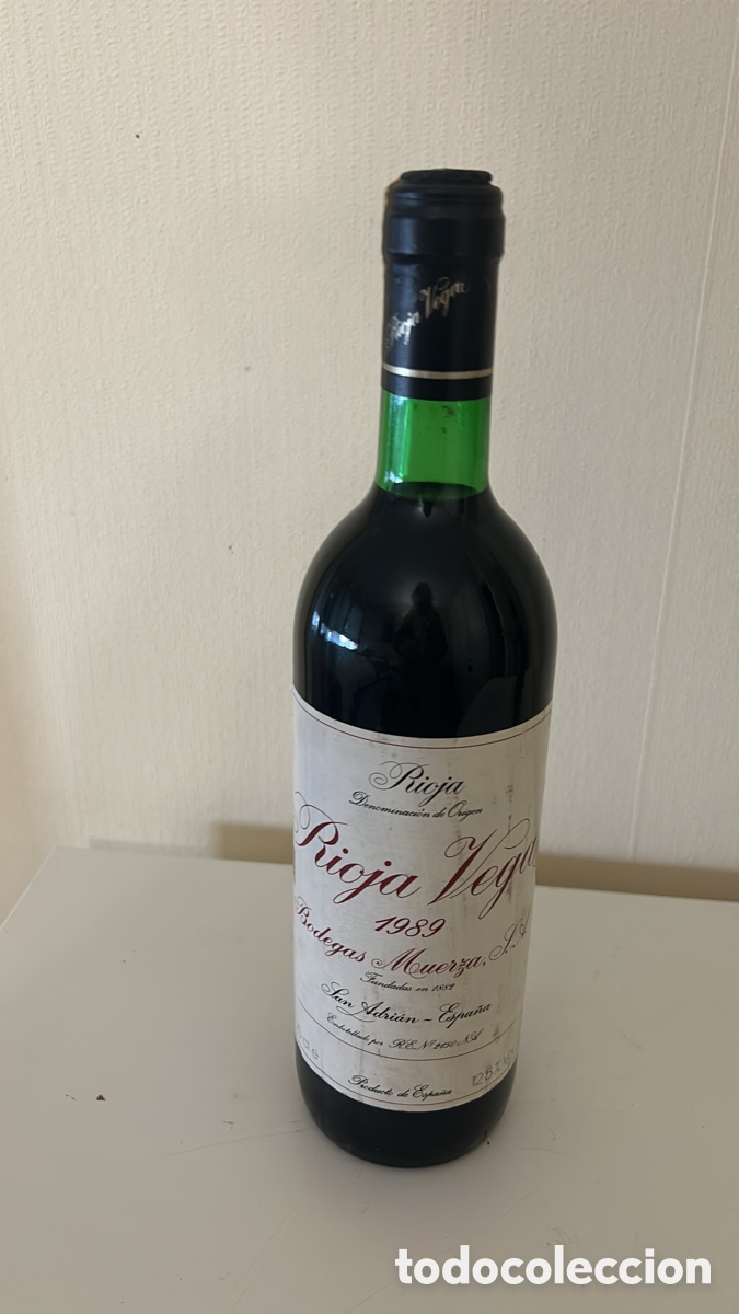 Coleccionismo de vinos y licores: Vino Rioja Vega Cosecha 1989 - Bodegas Muerza (San Adri&aacute;n)