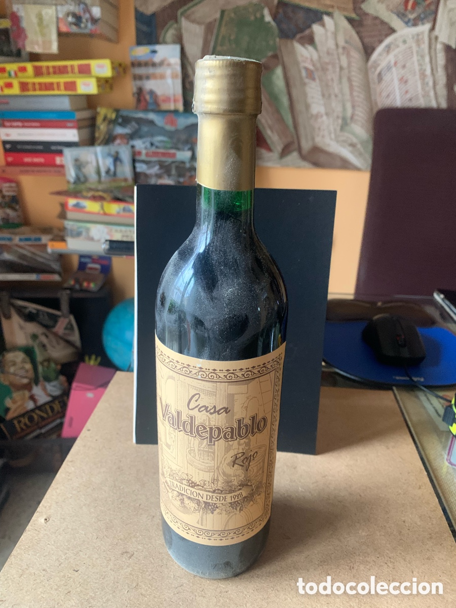 Coleccionismo de vinos y licores: ANTIGUA BOTELLA DE VERMUT ROJO DE CASA VALDEPABLO.
