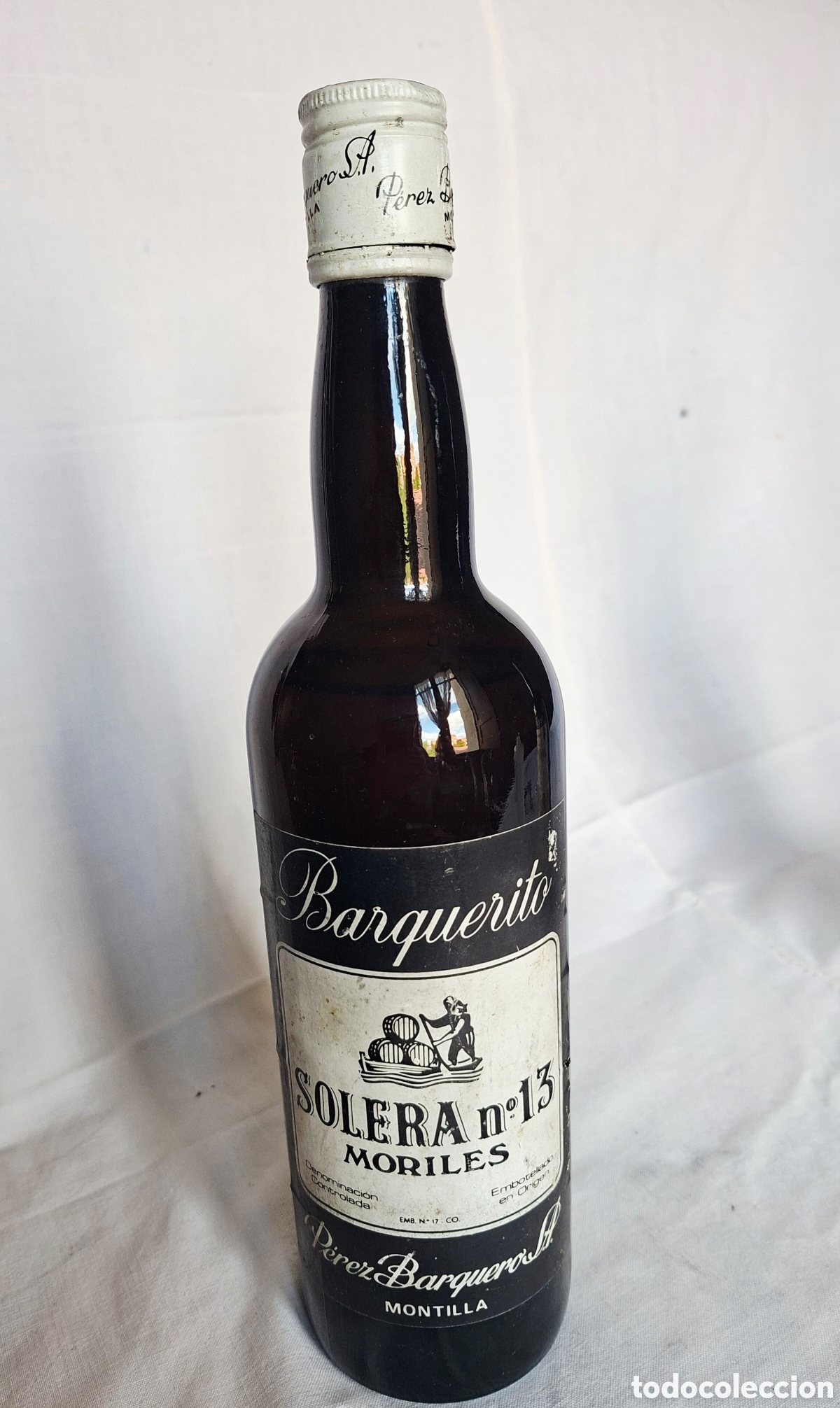 Coleccionismo de vinos y licores: Botella grande vintage Moriles Solera 13 sin abrir, Perez Barquero.