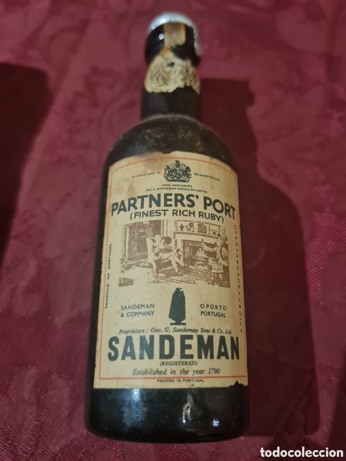 Coleccionismo de vinos y licores: Botellin PPARTNERS' PORT SANDEMAN