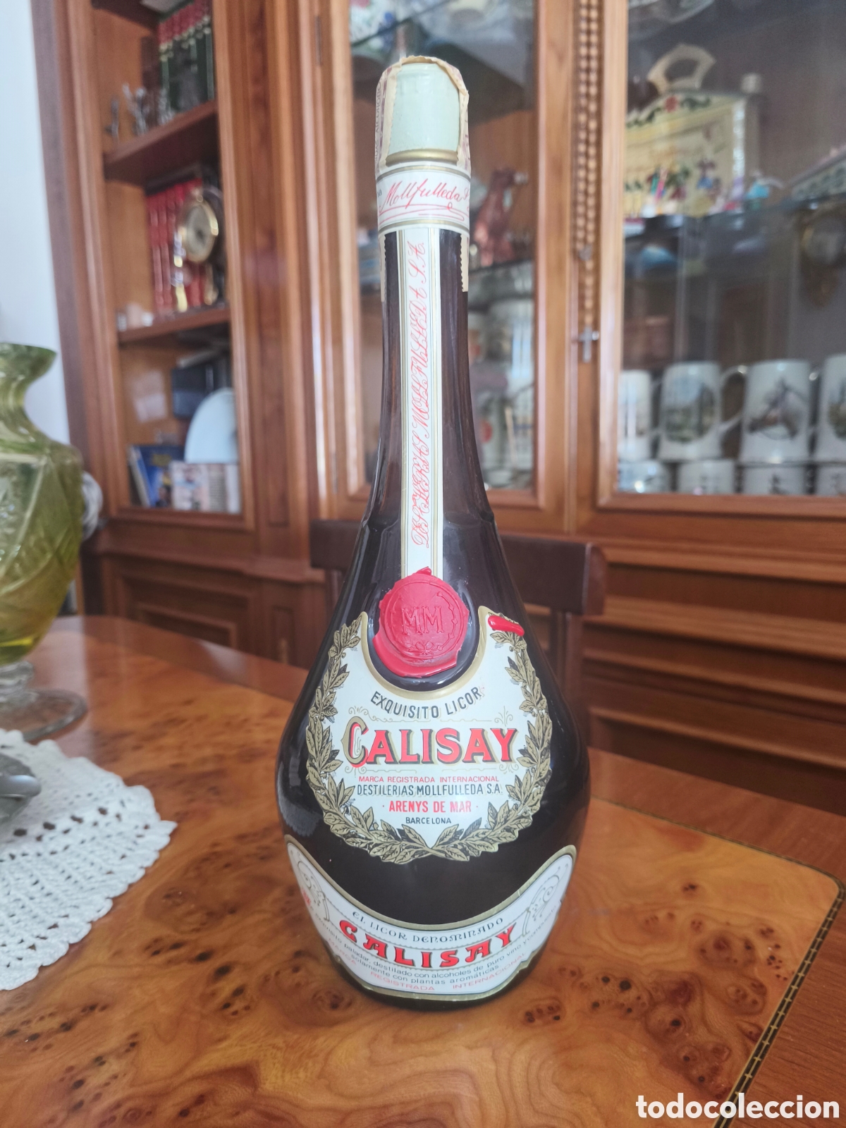 Coleccionismo de vinos y licores: Licor &rdquo;Calisay&rdquo; 4 pesetas.a&ntilde;os 60-70.