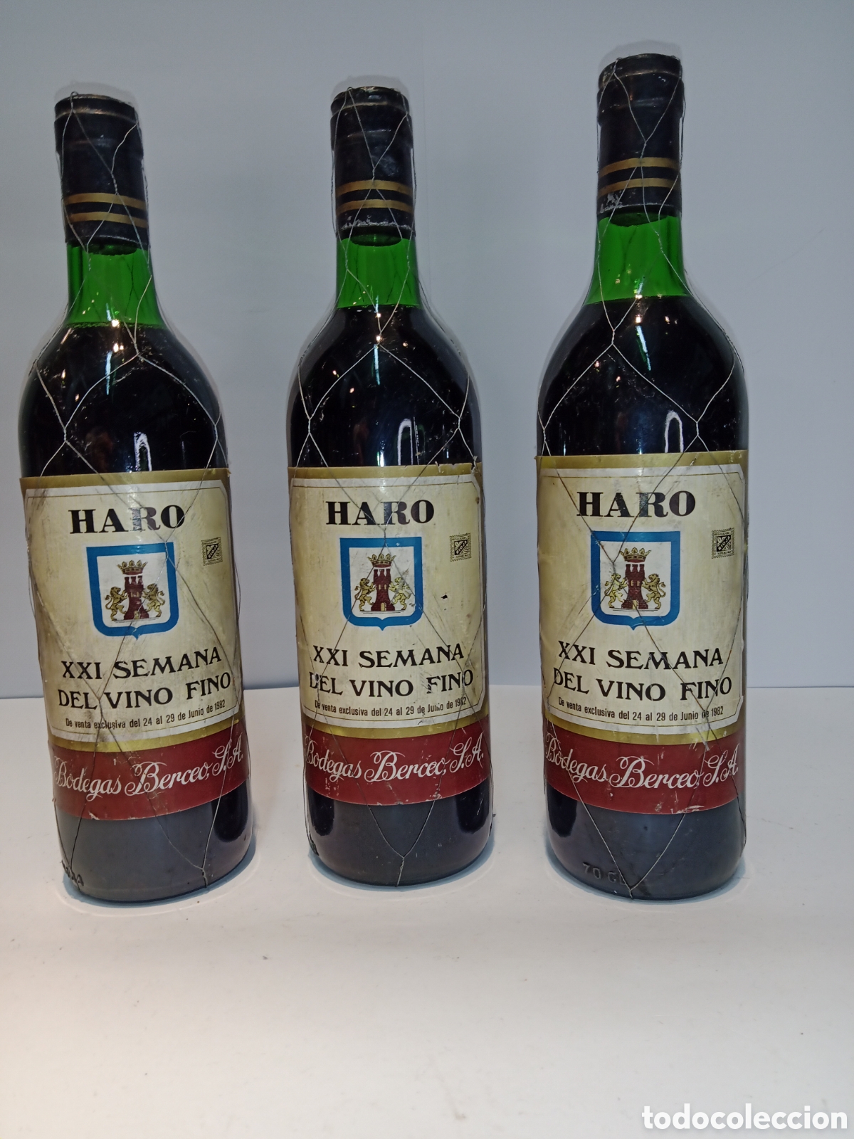 Coleccionismo de vinos y licores: Lote vino BODEGAS BERCEO Rioja