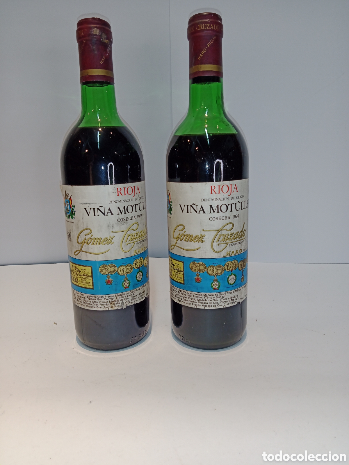 Coleccionismo de vinos y licores: Lote Vino G&Oacute;MEZ CRUZADO Vi&ntilde;a Moutolleri 1976
