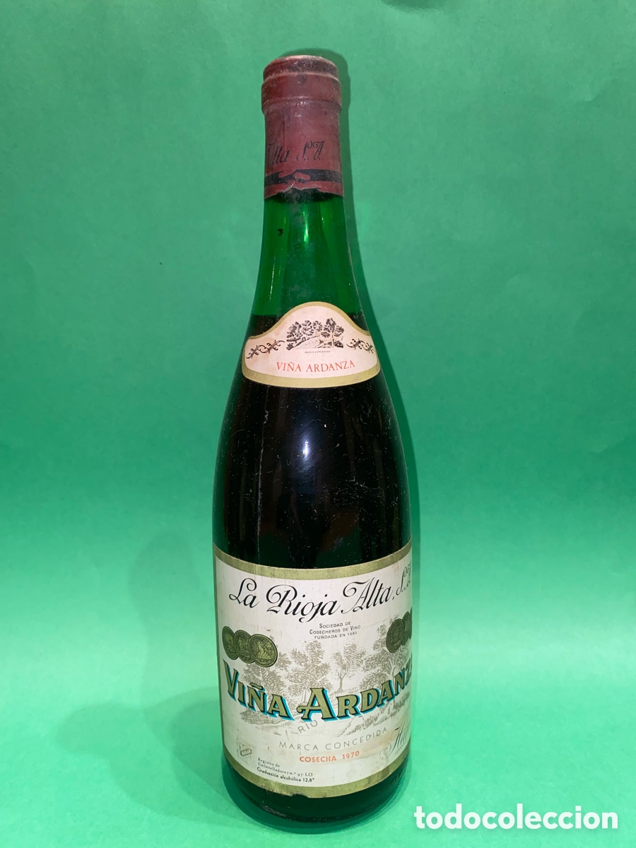 Coleccionismo de vinos y licores: BOTELLA ANTIGUA DE VINO RIOJA ALTA VI&Ntilde;A ARDANZA A&Ntilde;O COSELLA DE 1970 PARA COLECCI&Oacute;N