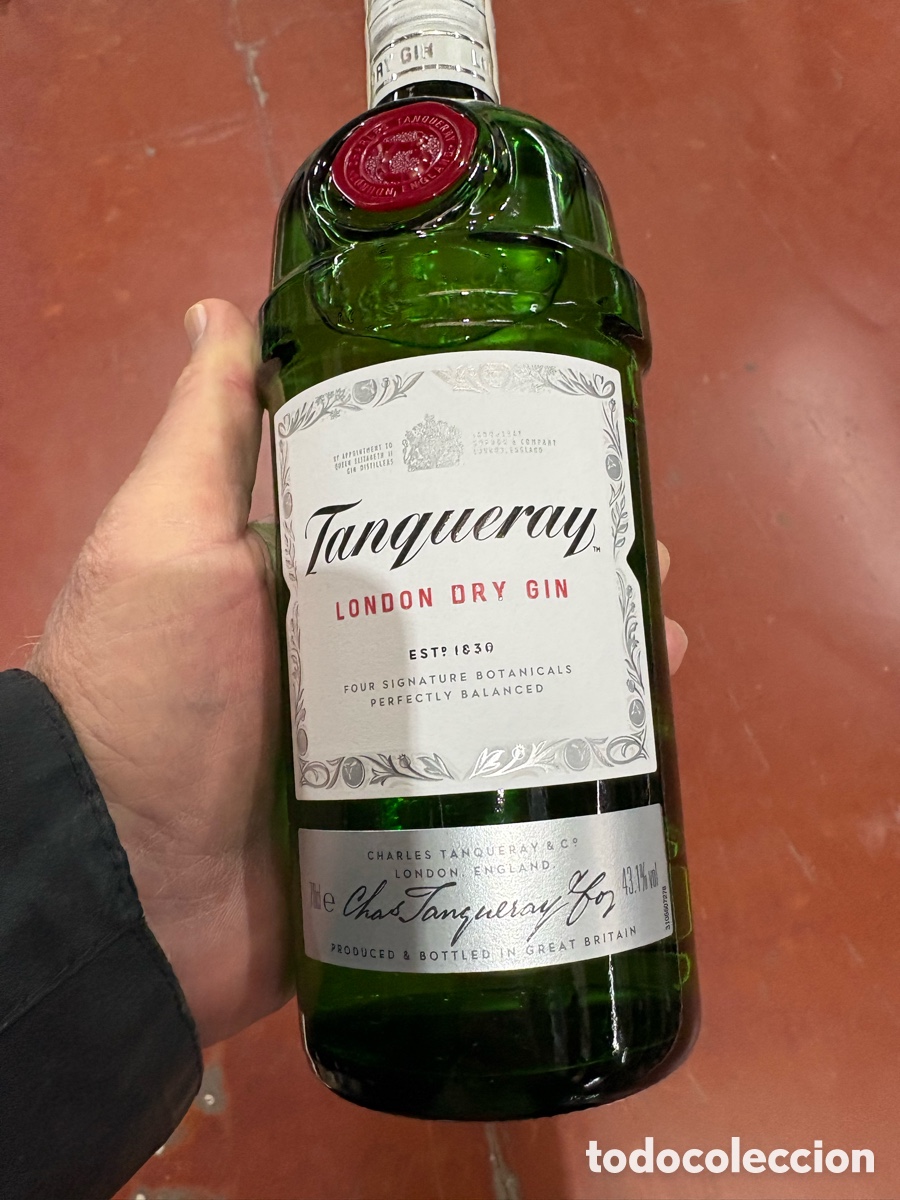 Coleccionismo de vinos y licores: Ginebra Tankeray nueva precintada
