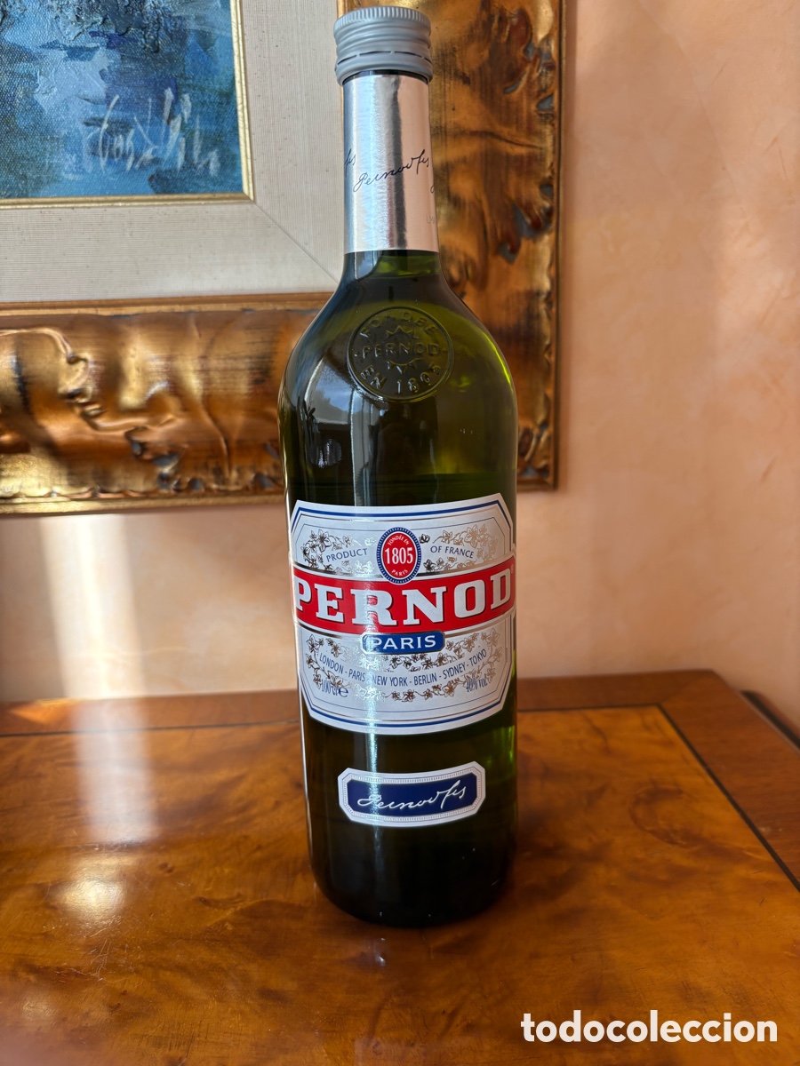 Coleccionismo de vinos y licores: Pernod 1 litro Aperitivo Franc&eacute;s