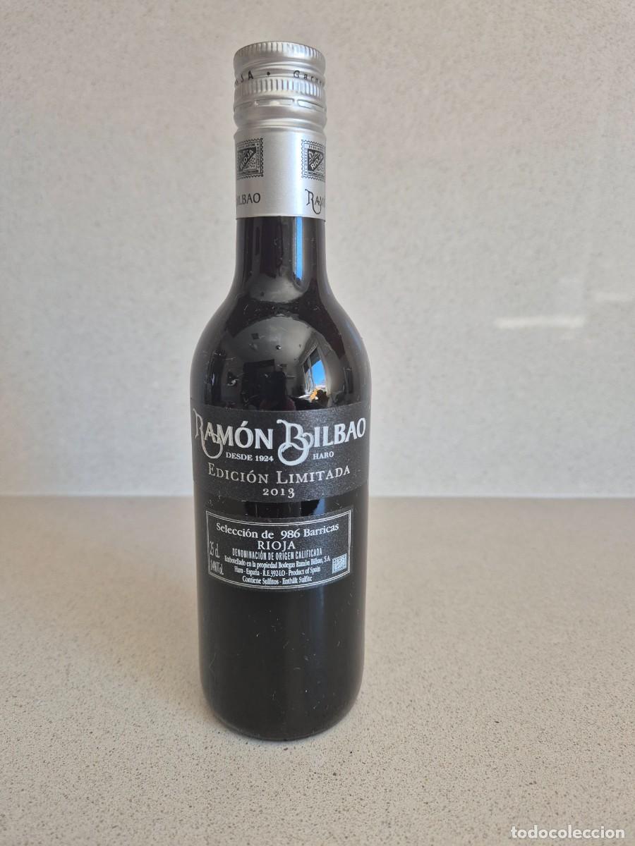 Coleccionismo de vinos y licores: Mini botella Rioja Ramon Bilbao