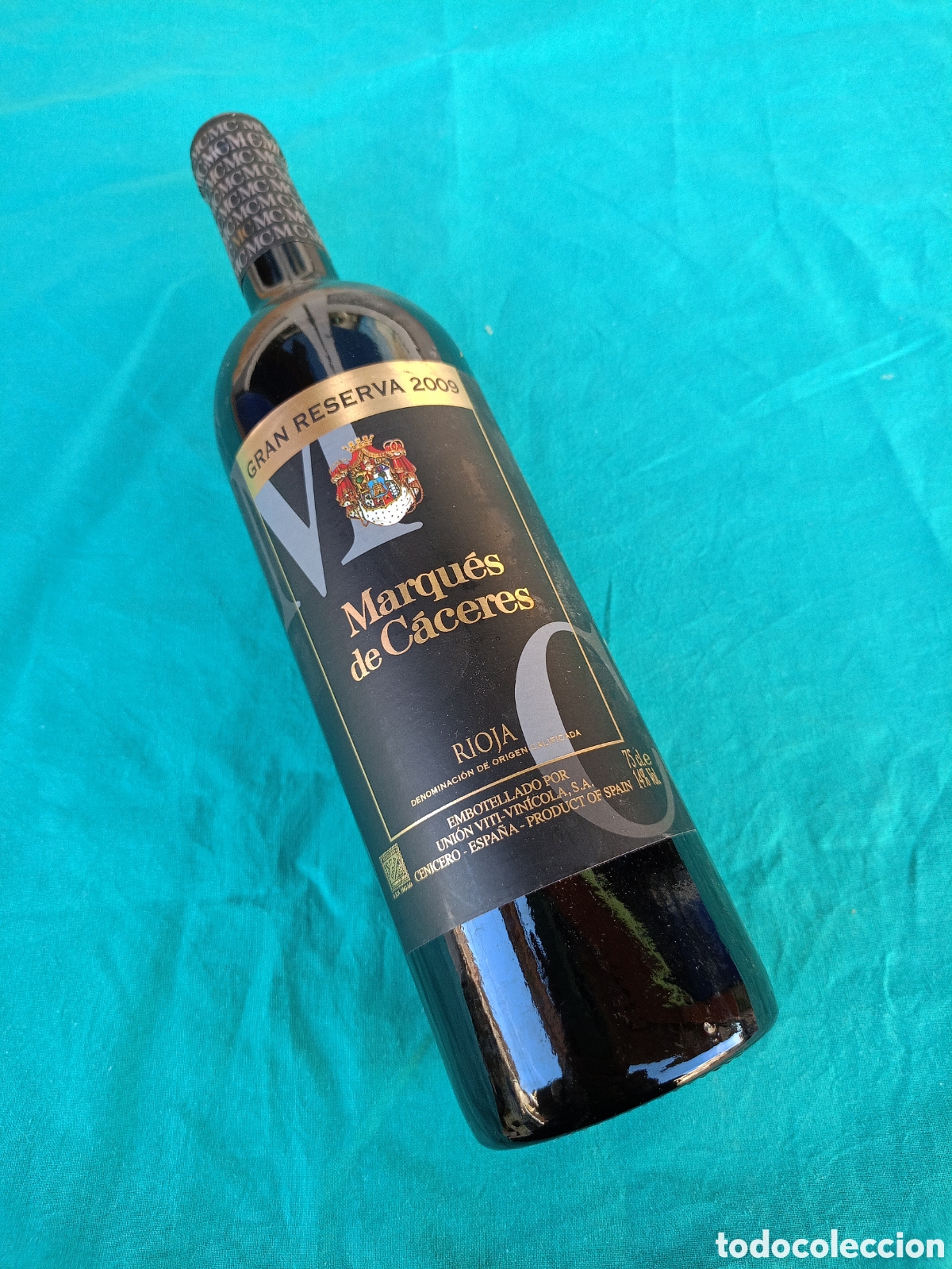 Coleccionismo de vinos y licores: BOTELLA DE VINO MARQU&Eacute;S DE C&Aacute;CERES GRAN RESERVA 2009