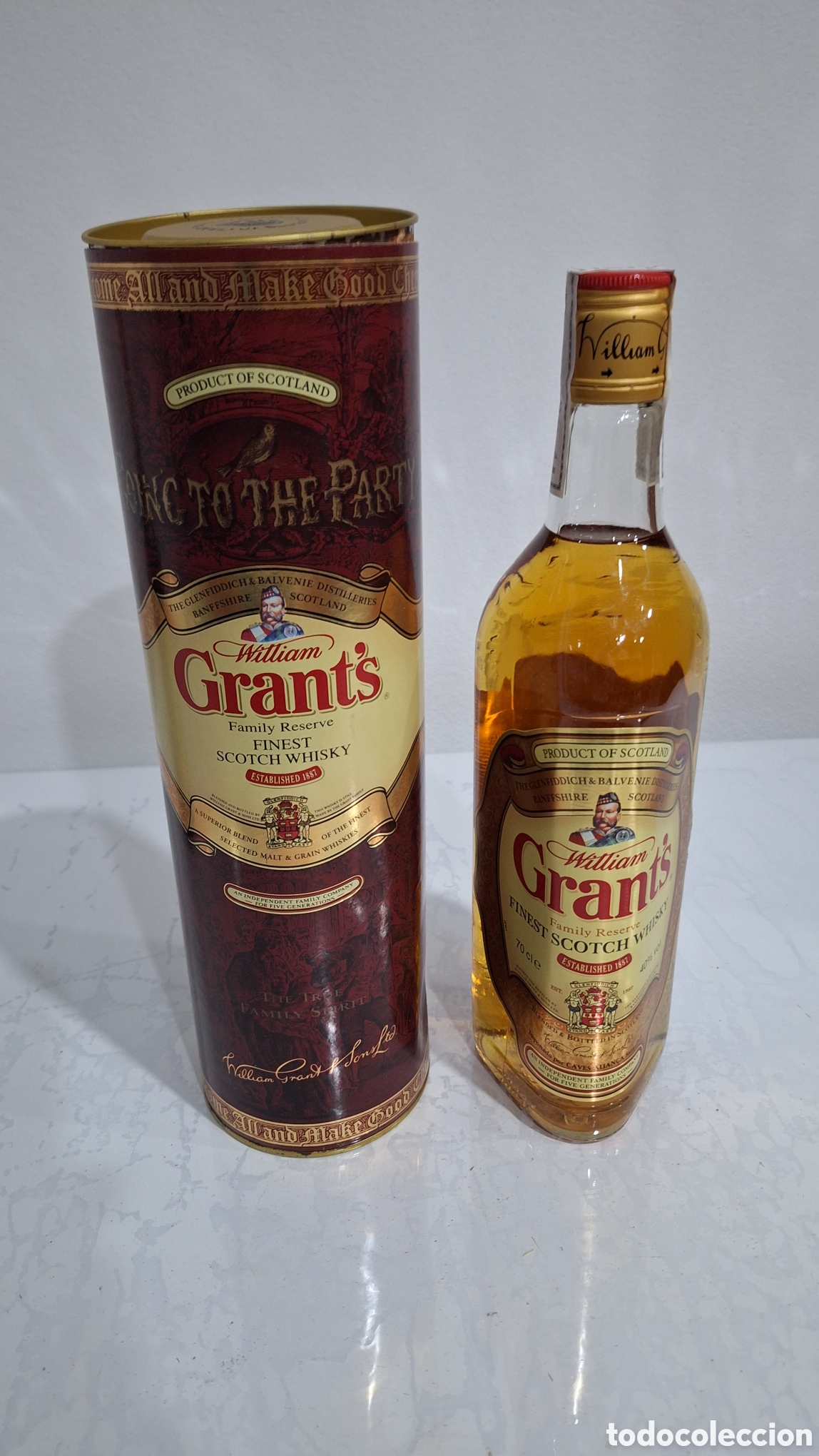 Coleccionismo de vinos y licores: 2 garrafas whisky grant's