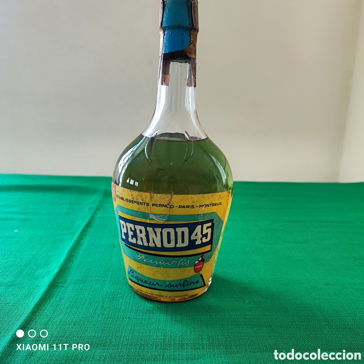 Coleccionismo de vinos y licores: Botella de Pernod 45 Tarragona.