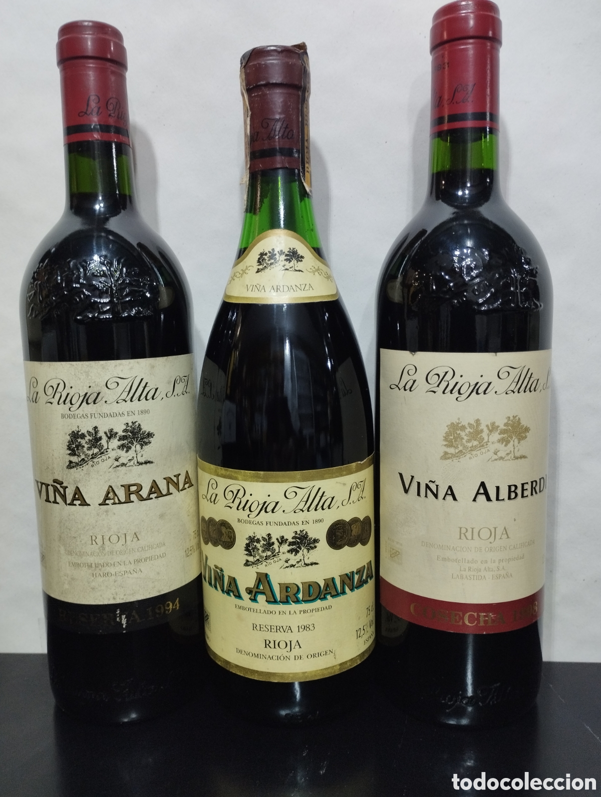 Collection of wines and liquors: Rioja Alta, estuche de madera.