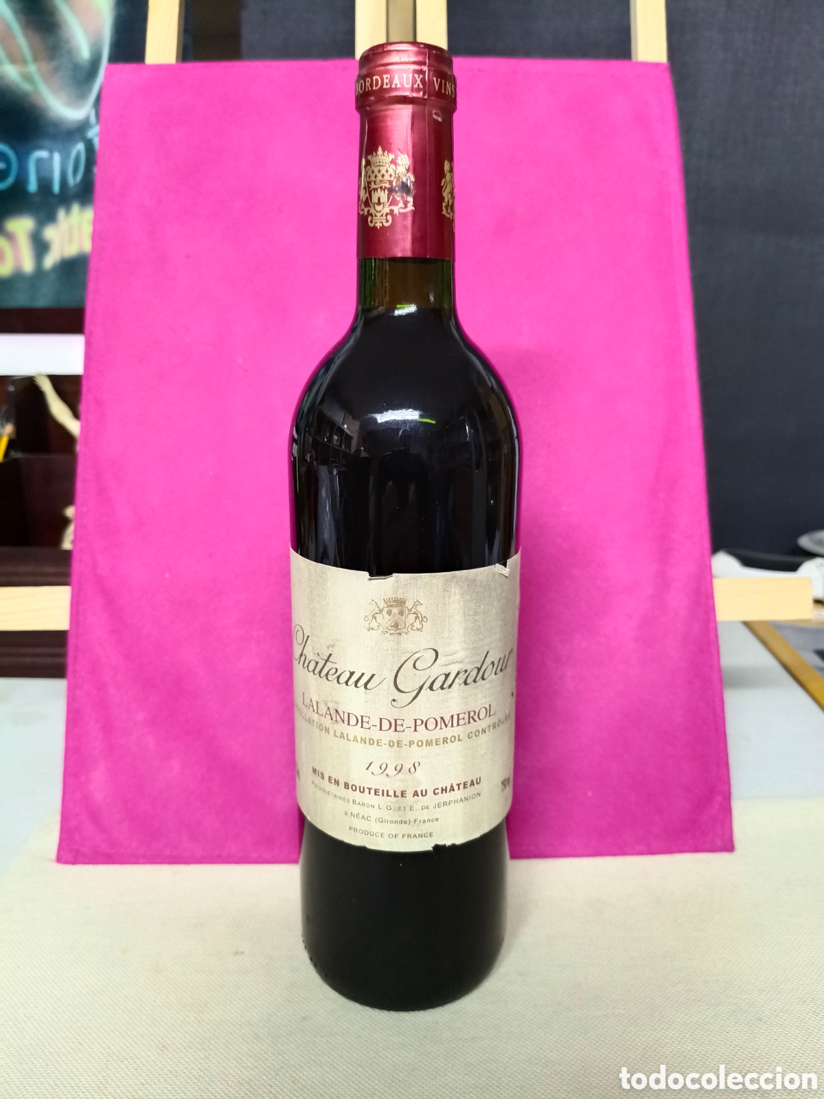 Coleccionismo de vinos y licores: BOTELLA VINO CHATEAU GARDOUR. (1998). LALANDE-DE-POMEROL