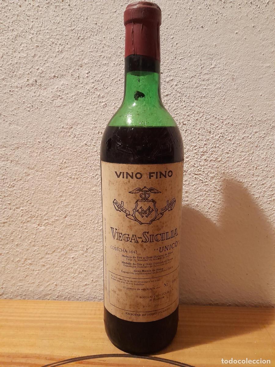 Coleccionismo de vinos y licores: Botella de vino / Wine Bottle VEGA SICILIA UNICO 1941 (Last bottle)