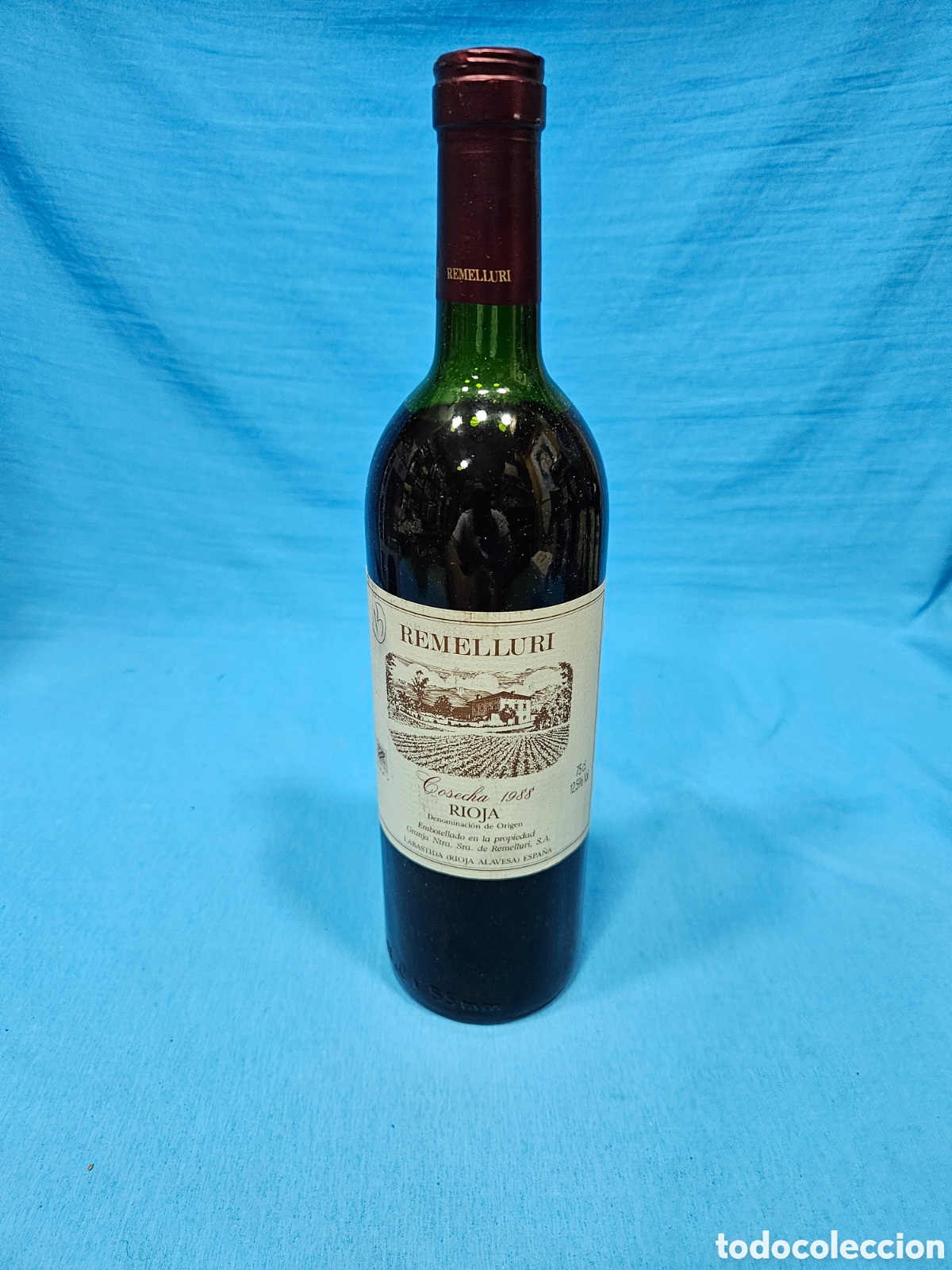 Coleccionismo de vinos y licores: BOTELLA VINO TINTO. REMELLURI. COSECHA 1988 RIOJA.