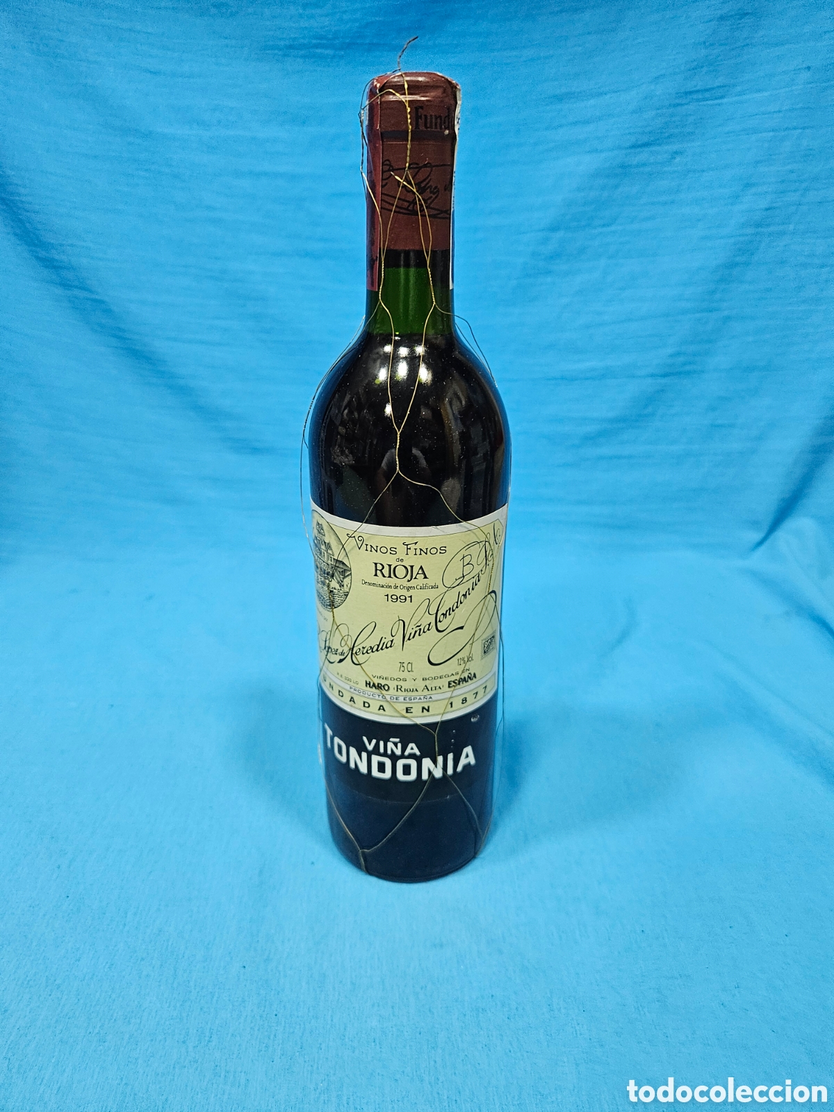 Coleccionismo de vinos y licores: BOTELLA VINO TINTO. RIOJA. VI&Ntilde;A TONDONIA 1991