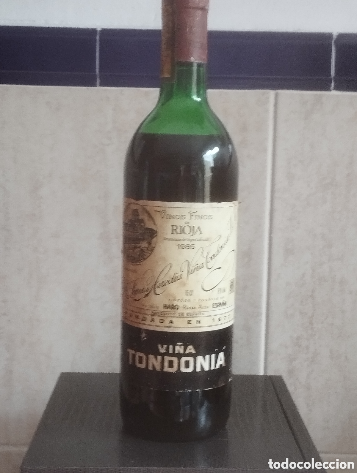 Coleccionismo de vinos y licores: VINO RIOJA VI&Ntilde;A TONDONIA RESERVA 1985