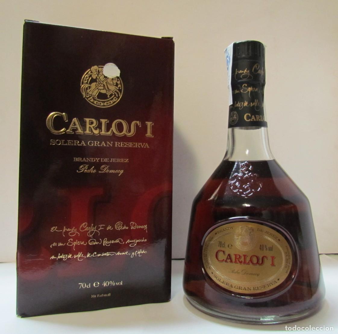 Coleccionismo de vinos y licores: 1 x Brandy Carlos I, Solera Gran Reserva