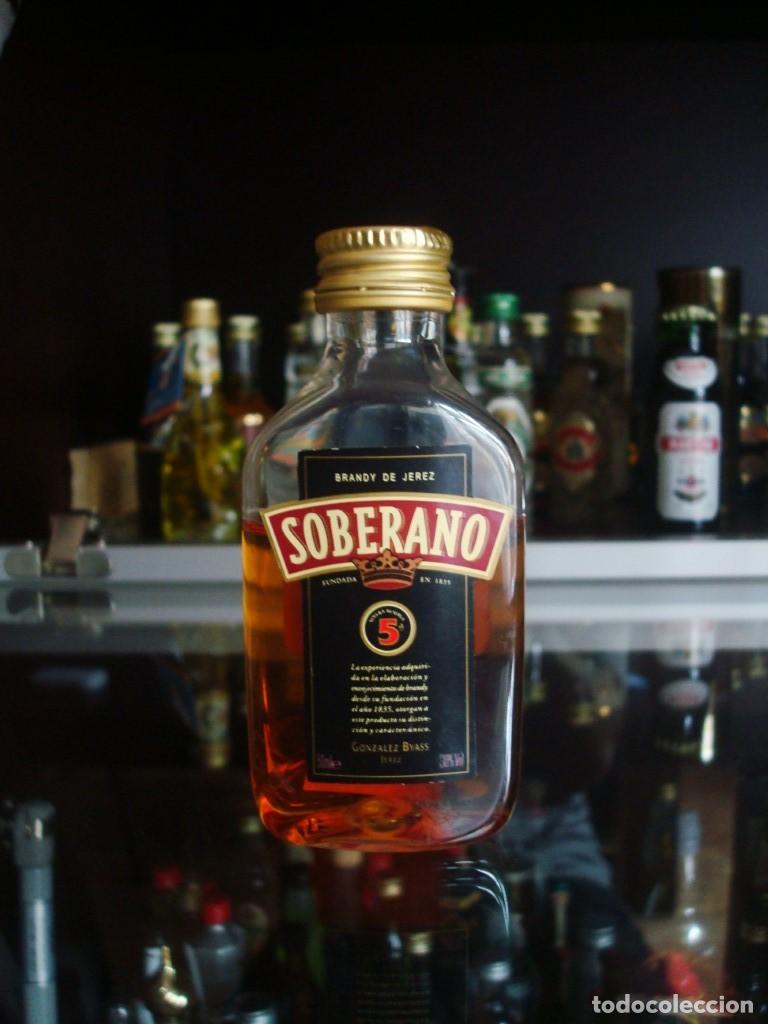 Coleccionismo de vinos y licores: Soberano 5 Gonzalez Byass Brandy de Jerez (Botell&iacute;n) por abrir