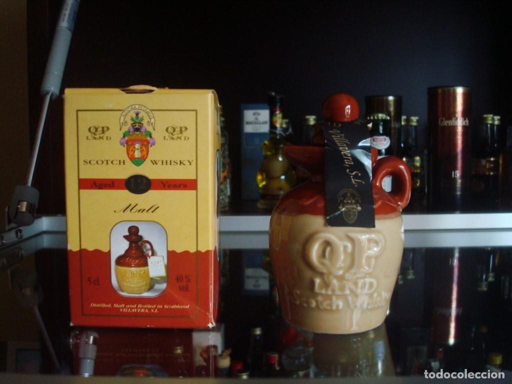 Coleccionismo de vinos y licores: QP Land Scotch Whiskey 12 Years (Botell&iacute;n miniatura) Por abrir
